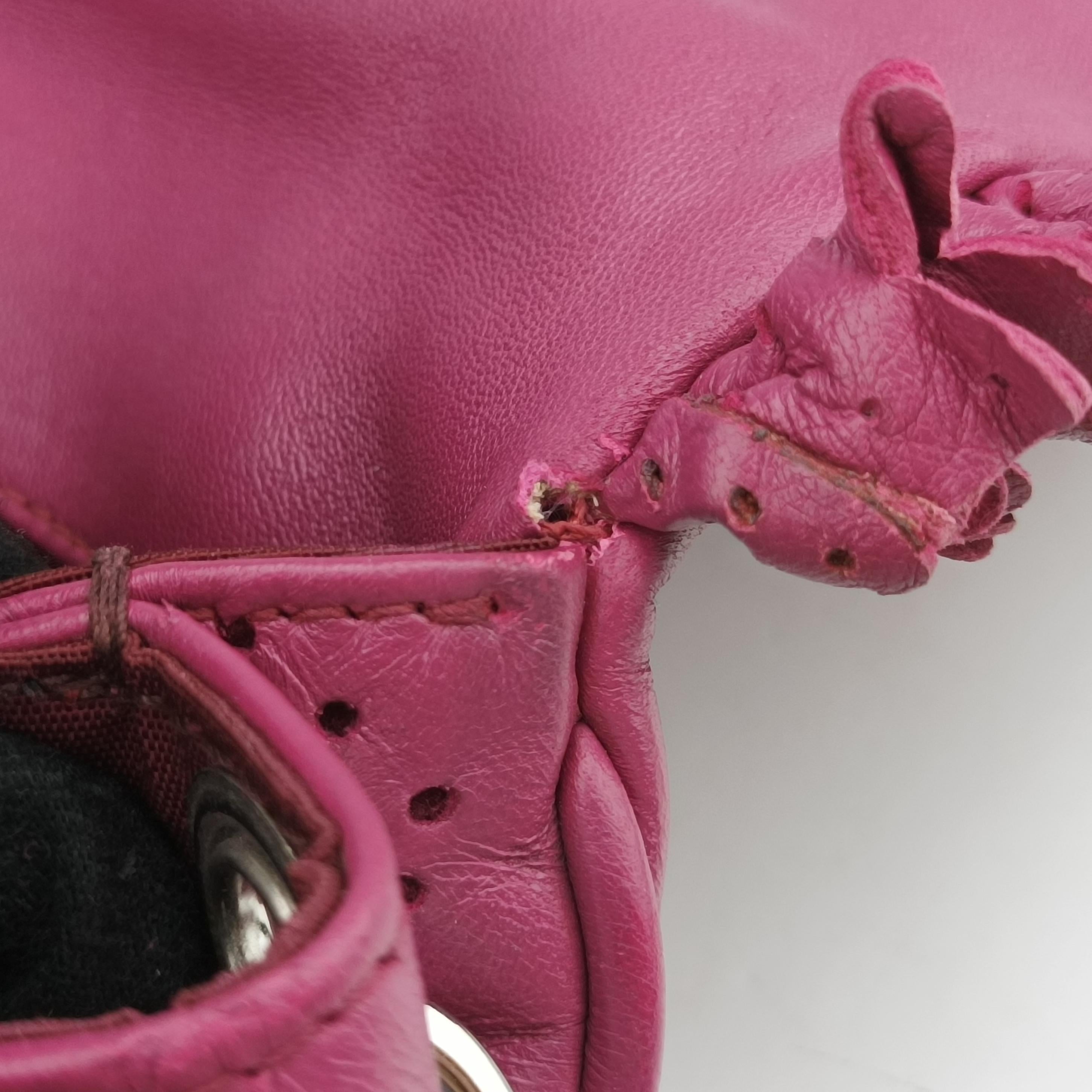 Pre-owned Christian Dior New Rock Purple Leather  shoulderbag | stylenewstar