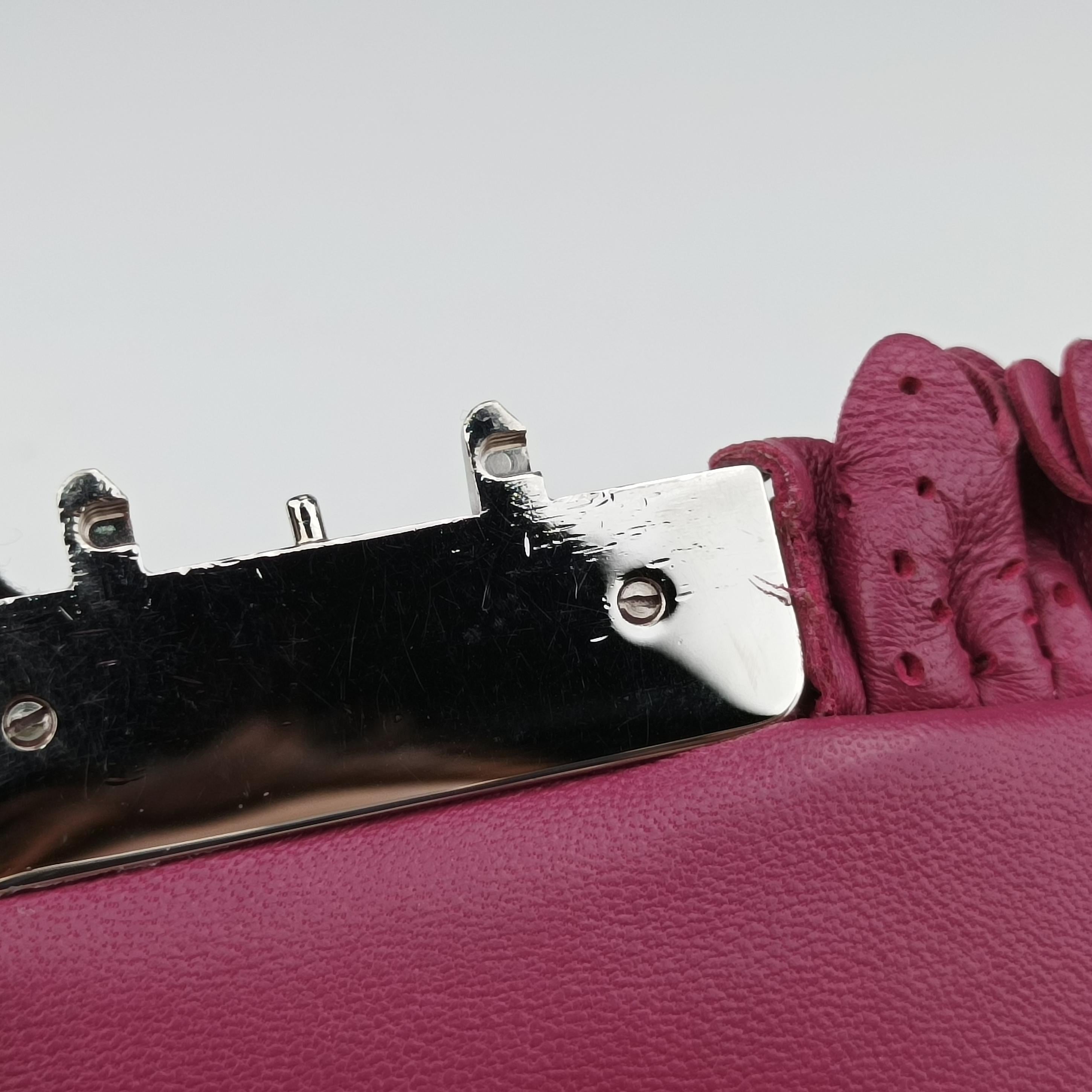 Pre-owned Christian Dior New Rock Purple Leather  shoulderbag | stylenewstar