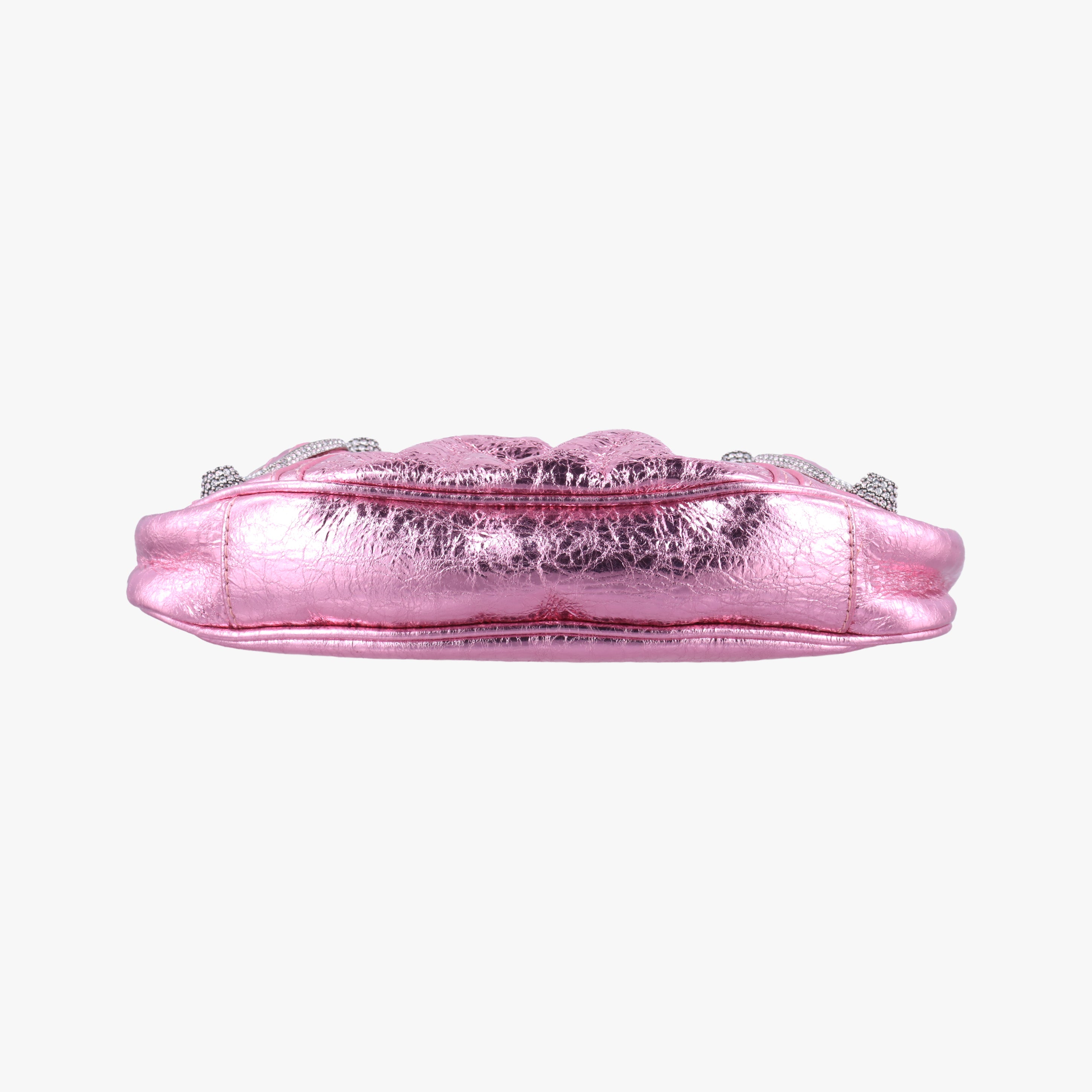 Pre-owned Balenciaga Le Cagole mini Rose lambskin  shoulderbag | stylenewstar