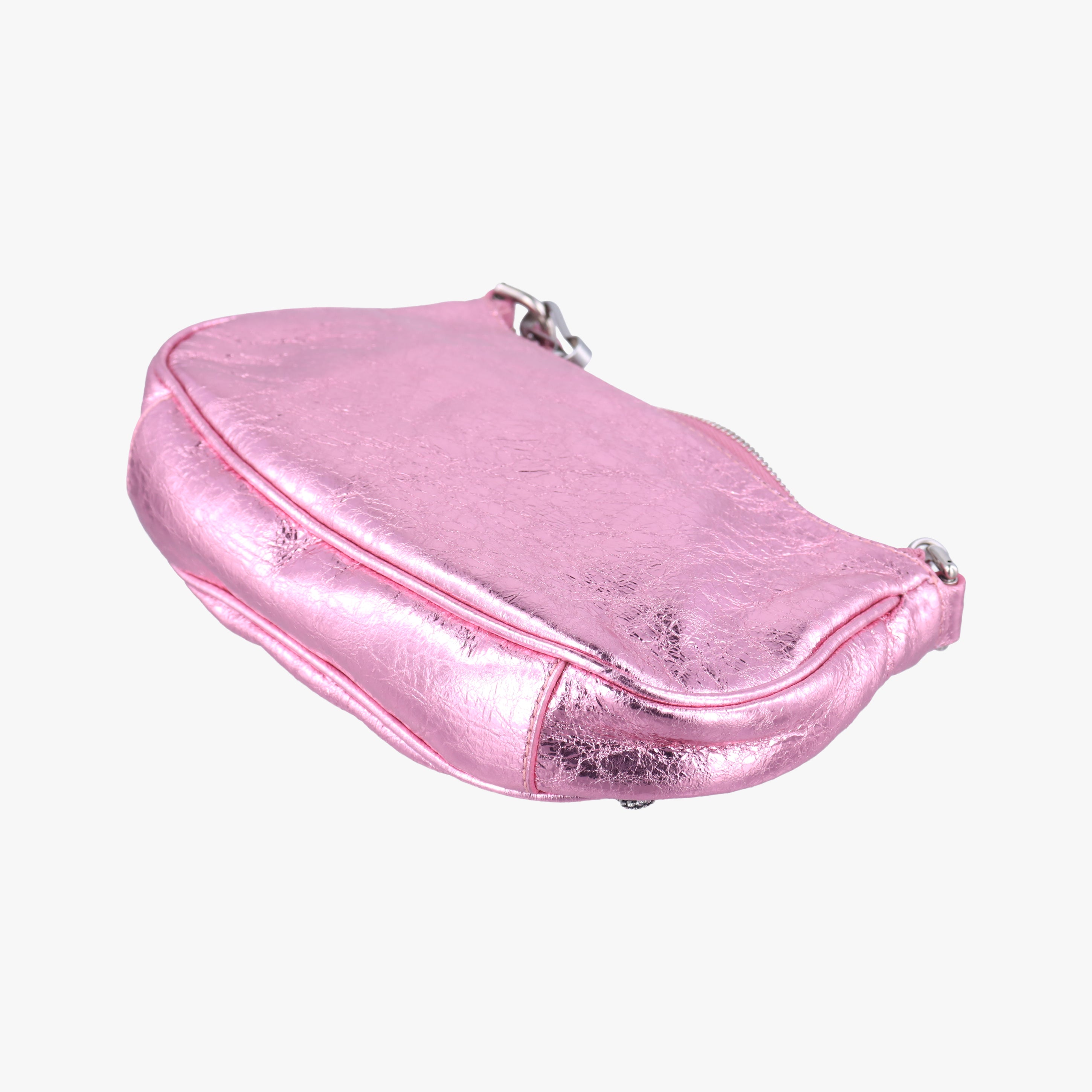 Pre-owned Balenciaga Le Cagole mini Rose lambskin  shoulderbag | stylenewstar
