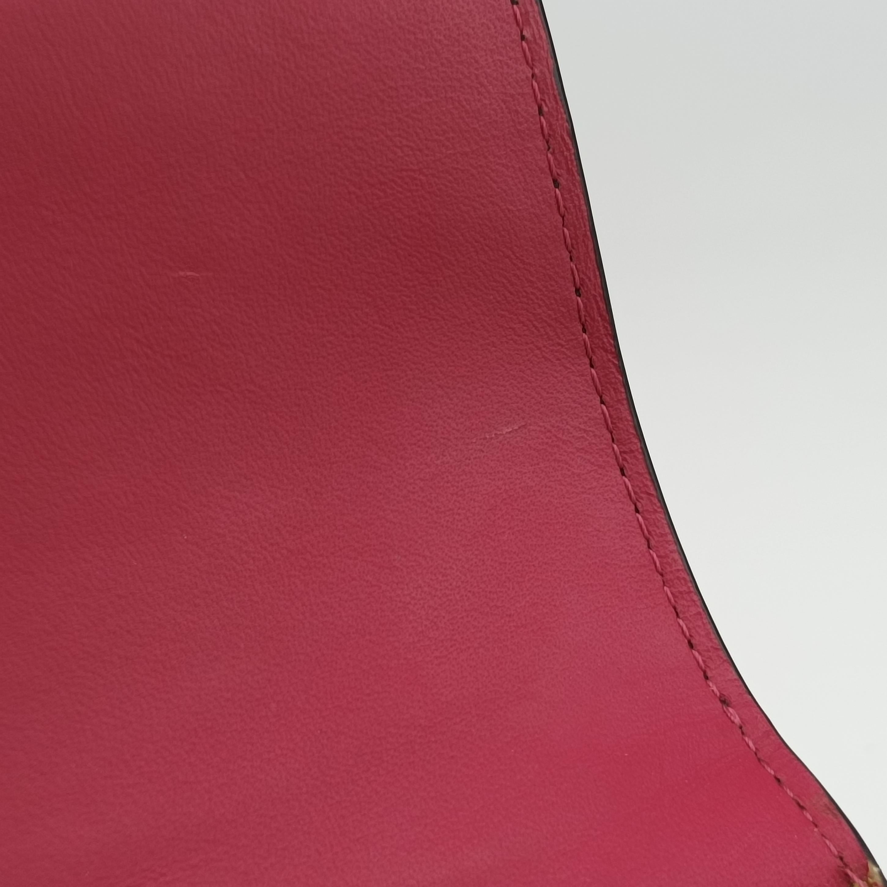 Pre-owned Delvaux Madame Black×Pink Leather  shoulderbag | stylenewstar