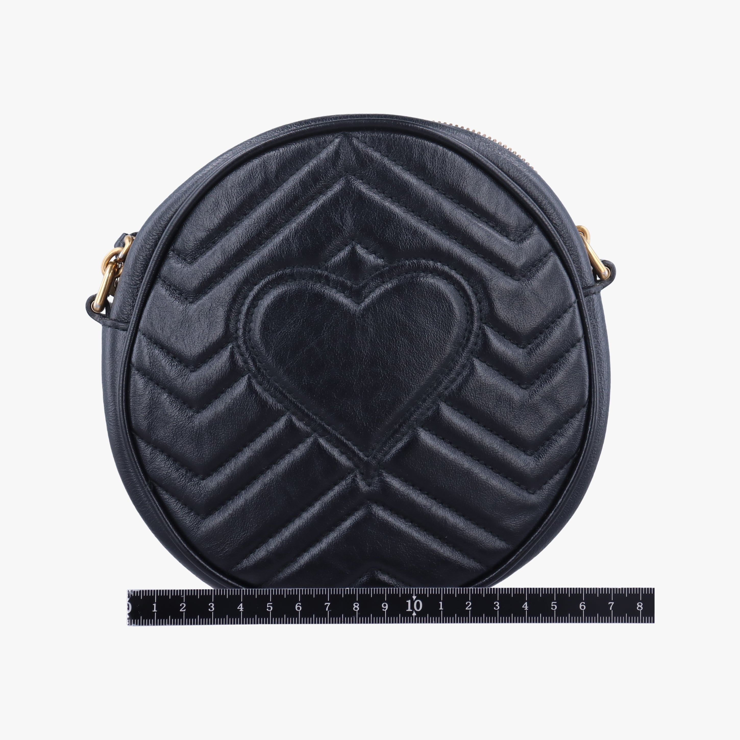 Pre-owned Gucci GG Marmont Black Leather 550154 shoulderbag | stylenewstar