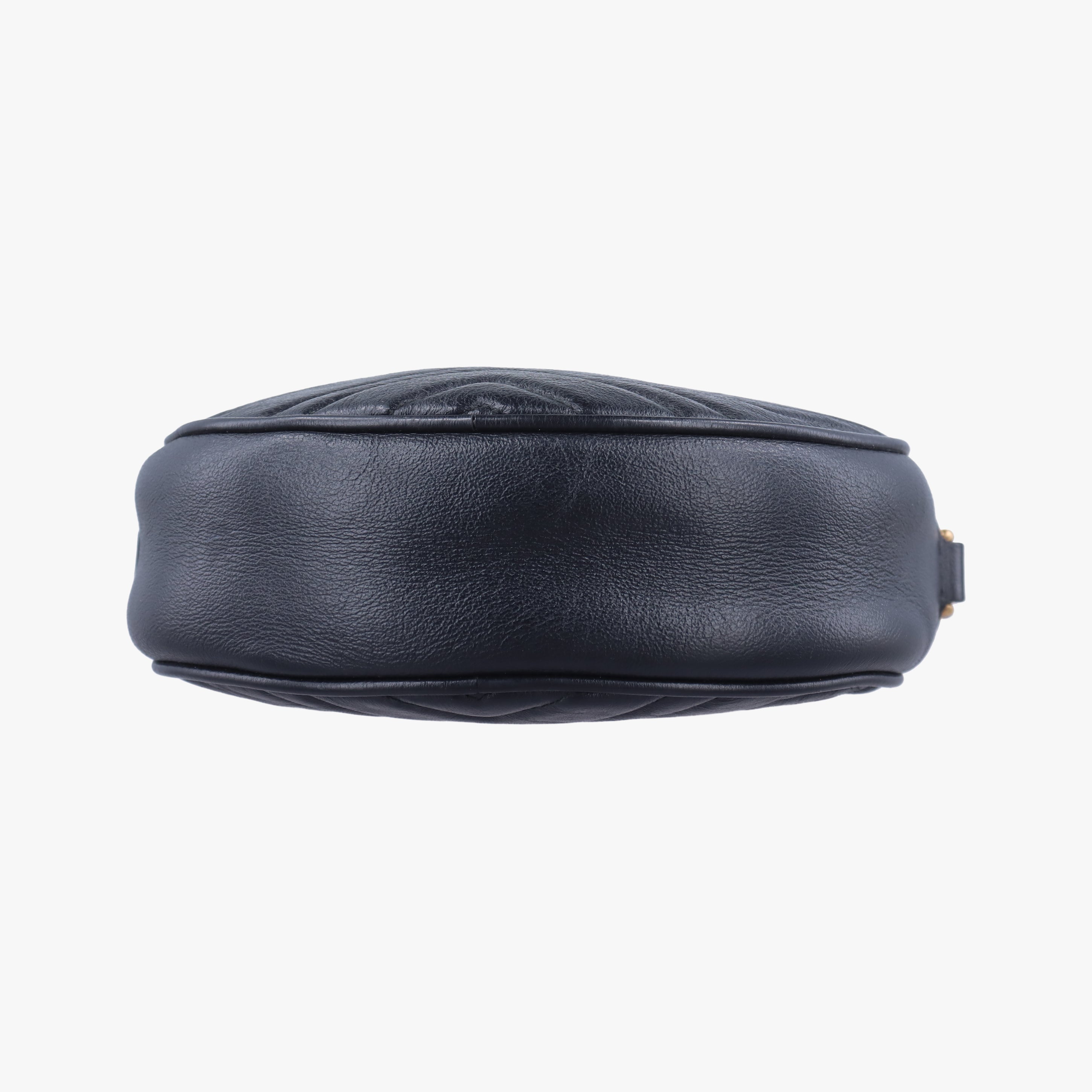 Pre-owned Gucci GG Marmont Black Leather 550154 shoulderbag | stylenewstar