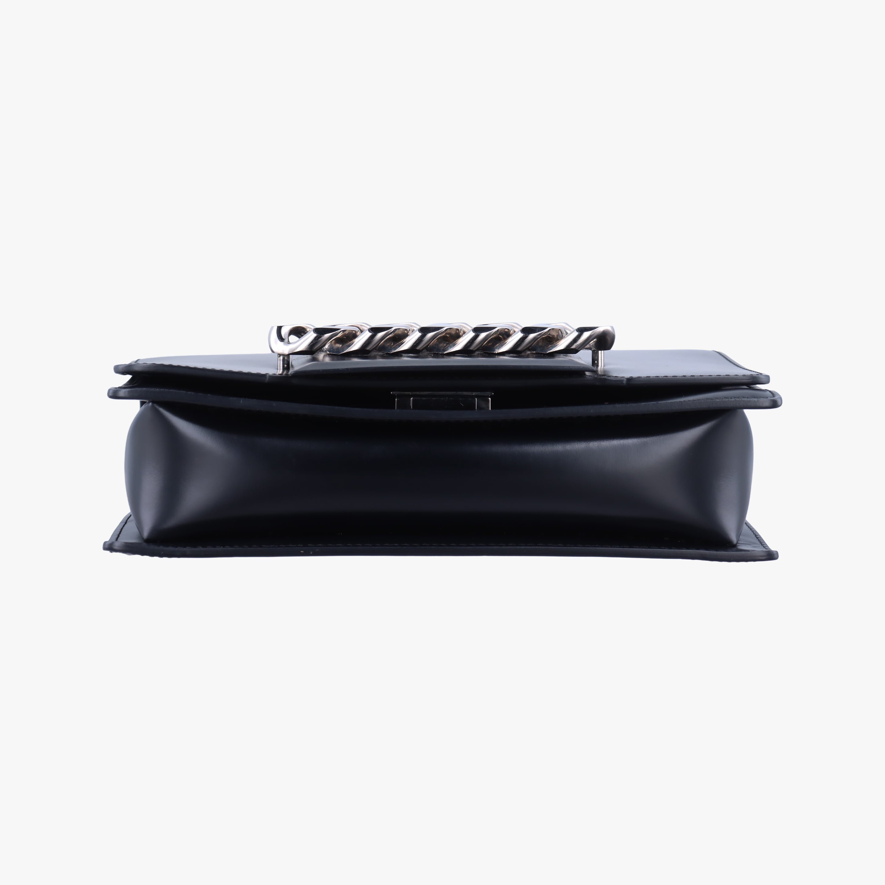 Pre-owned Givenchy Infinity Black leather  shoulderbag | stylenewstar