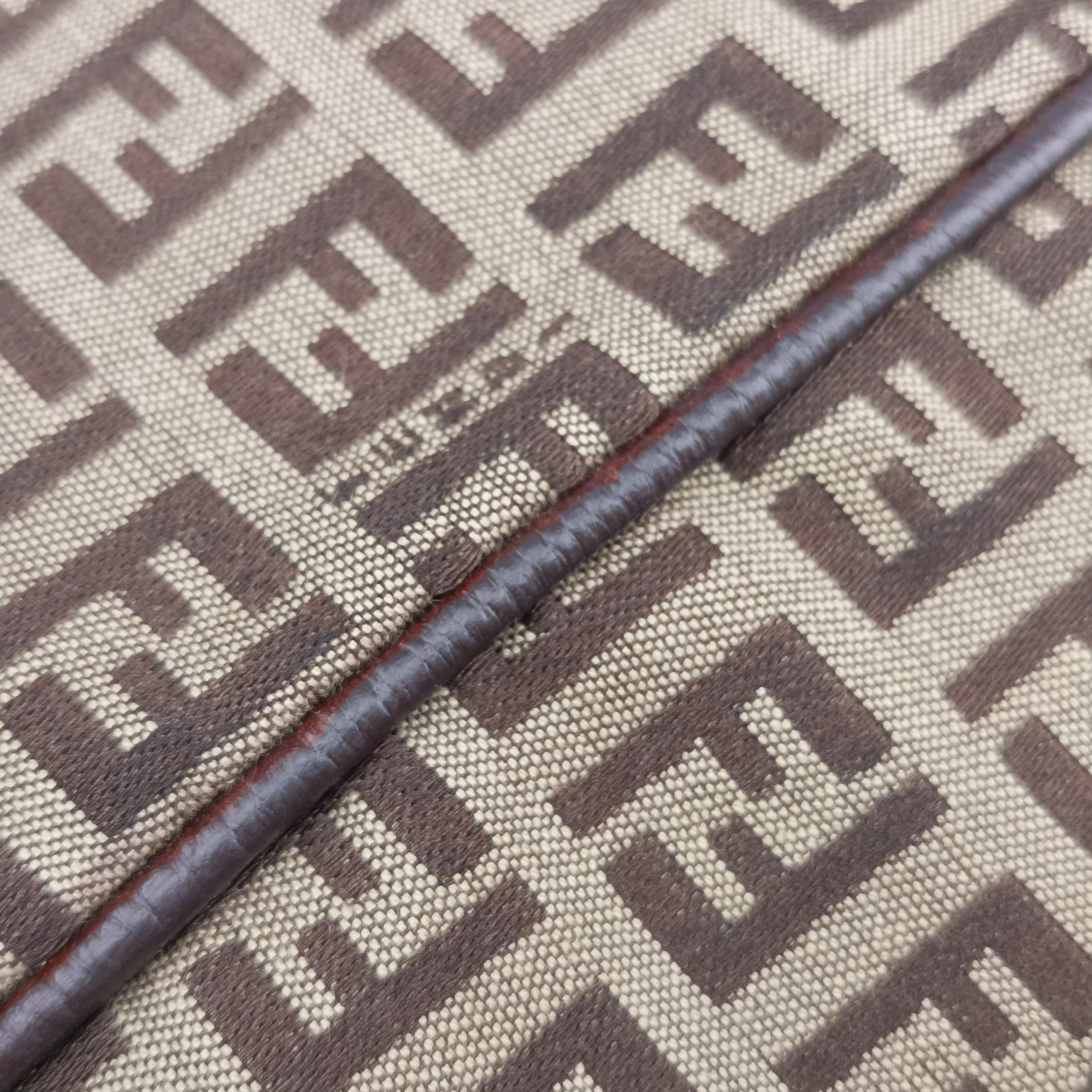 Pre-owned Fendi Zucchino Brown canvas 8BH181 shoulderbag | stylenewstar