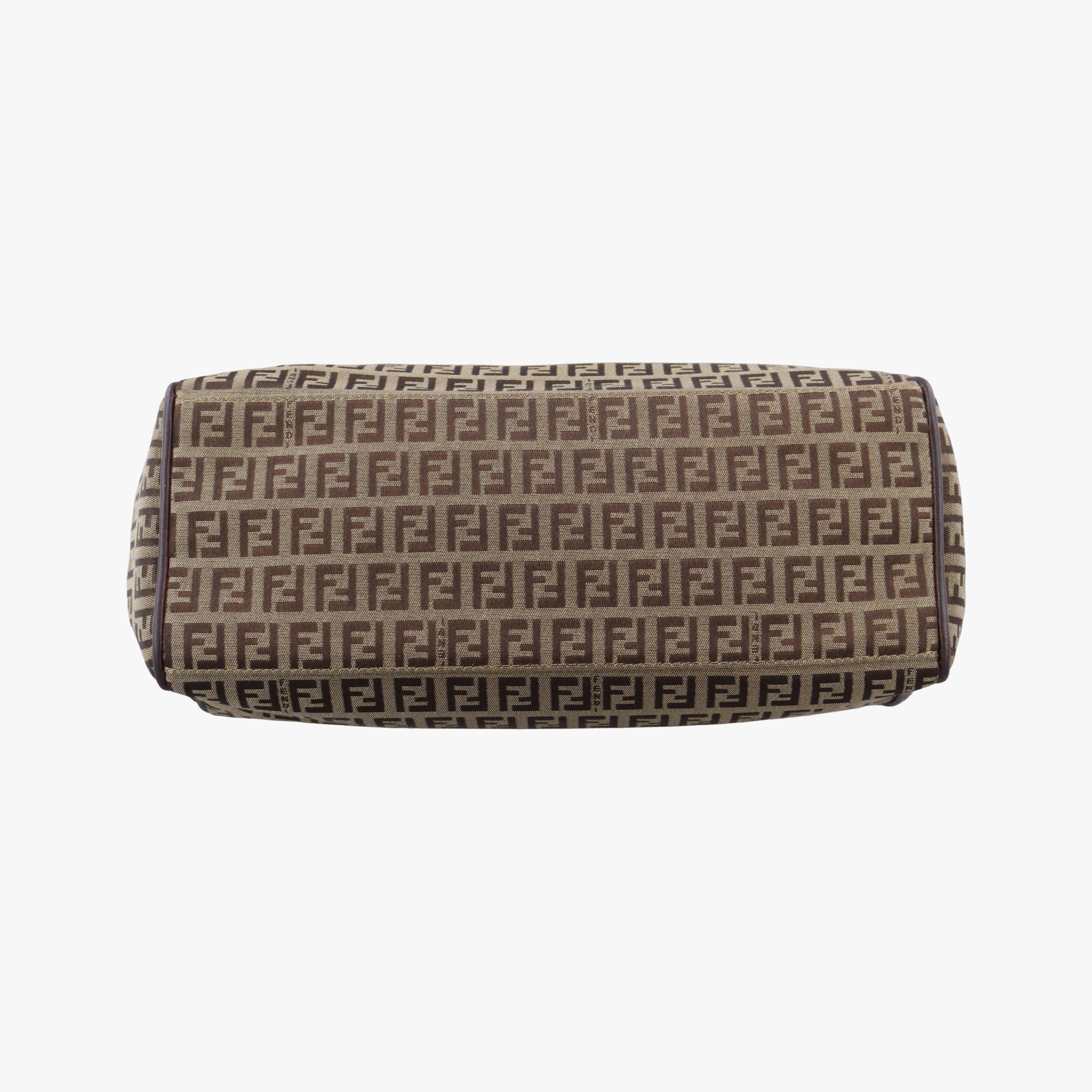 Pre-owned Fendi Zucchino Brown canvas 8BH181 shoulderbag | stylenewstar
