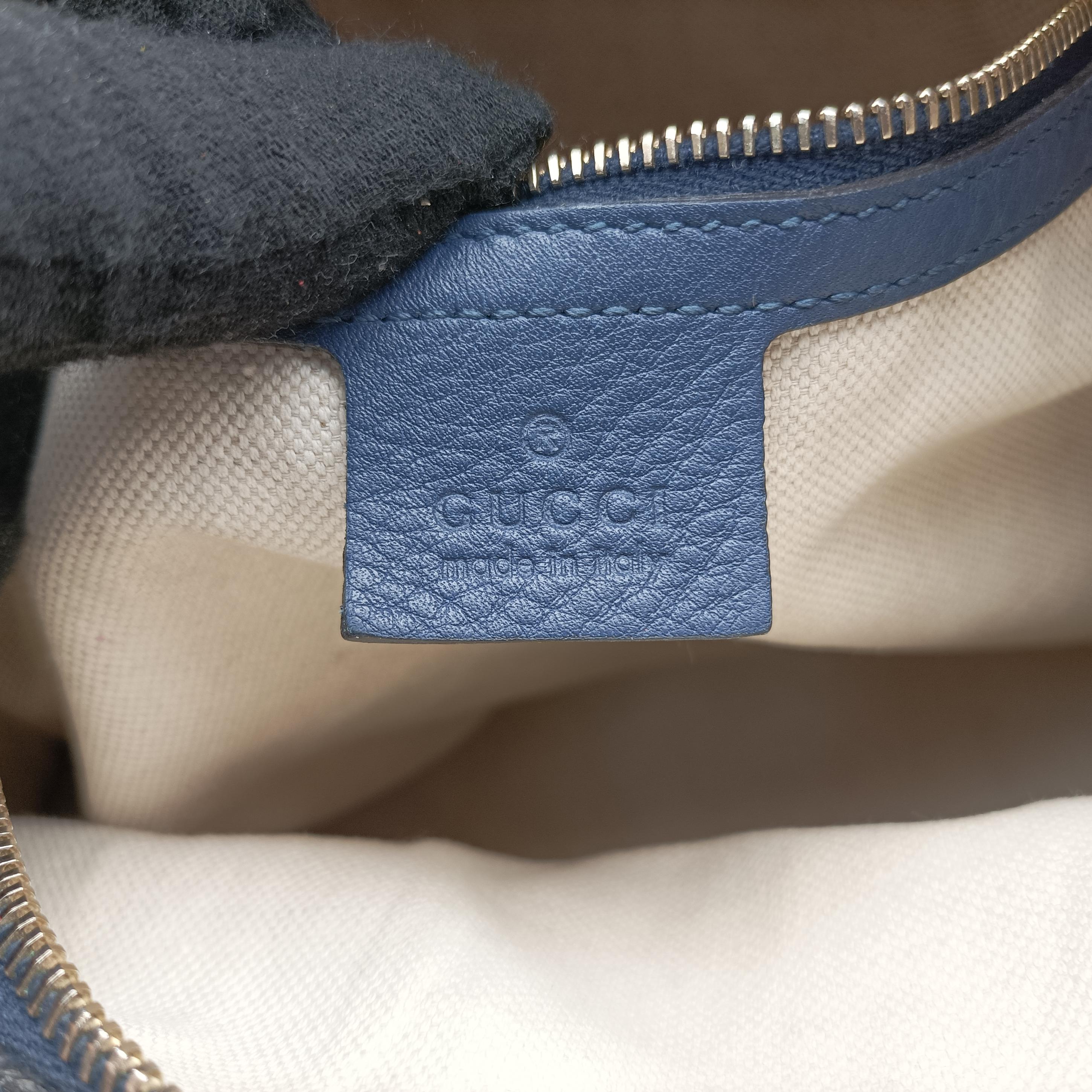 Secondhand Gucci Sherry Line Beige x Blue x Pink canvas×leather 247205 shoulderbag | stylenewstar