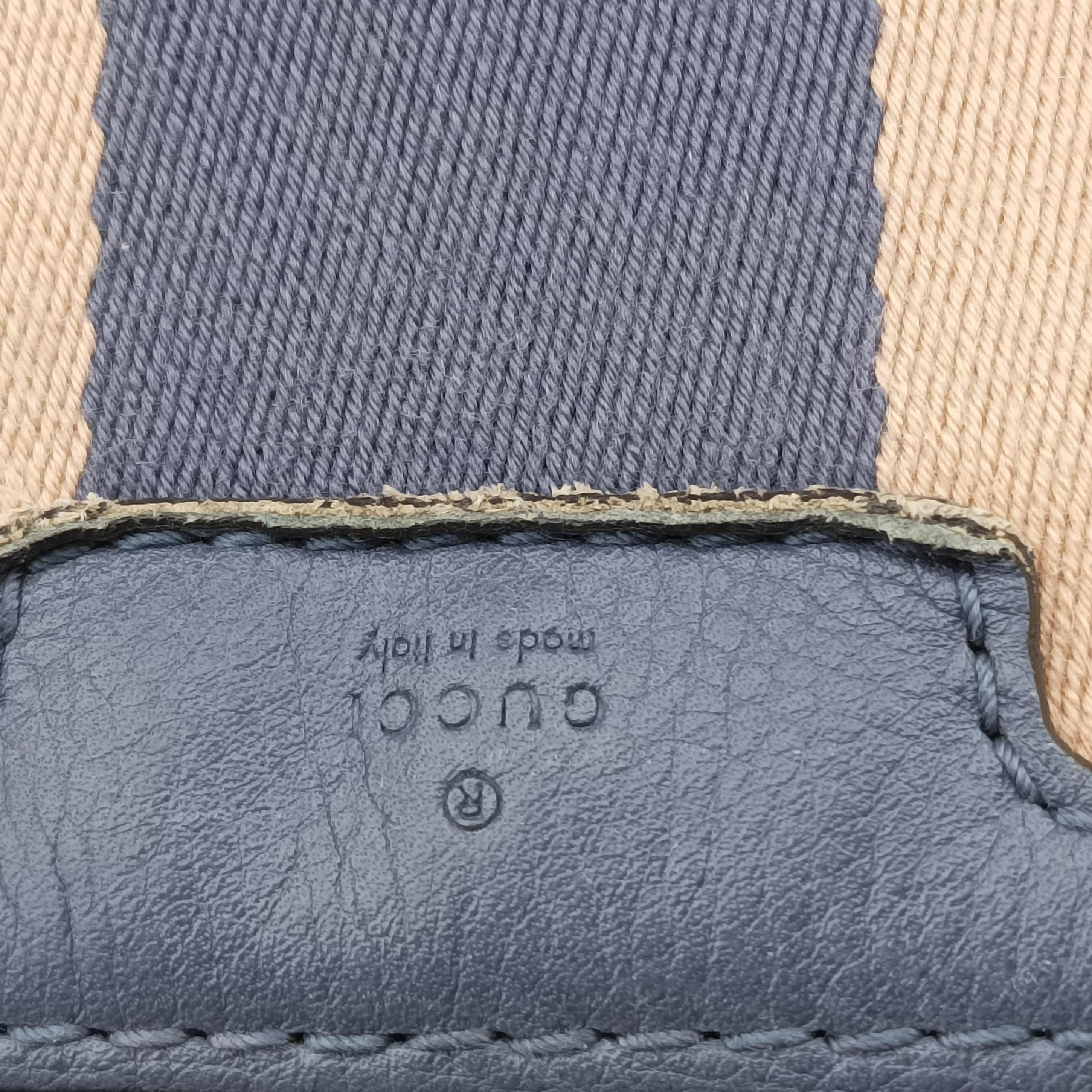 Secondhand Gucci Sherry Line Beige x Blue x Pink canvas×leather 247205 shoulderbag | stylenewstar