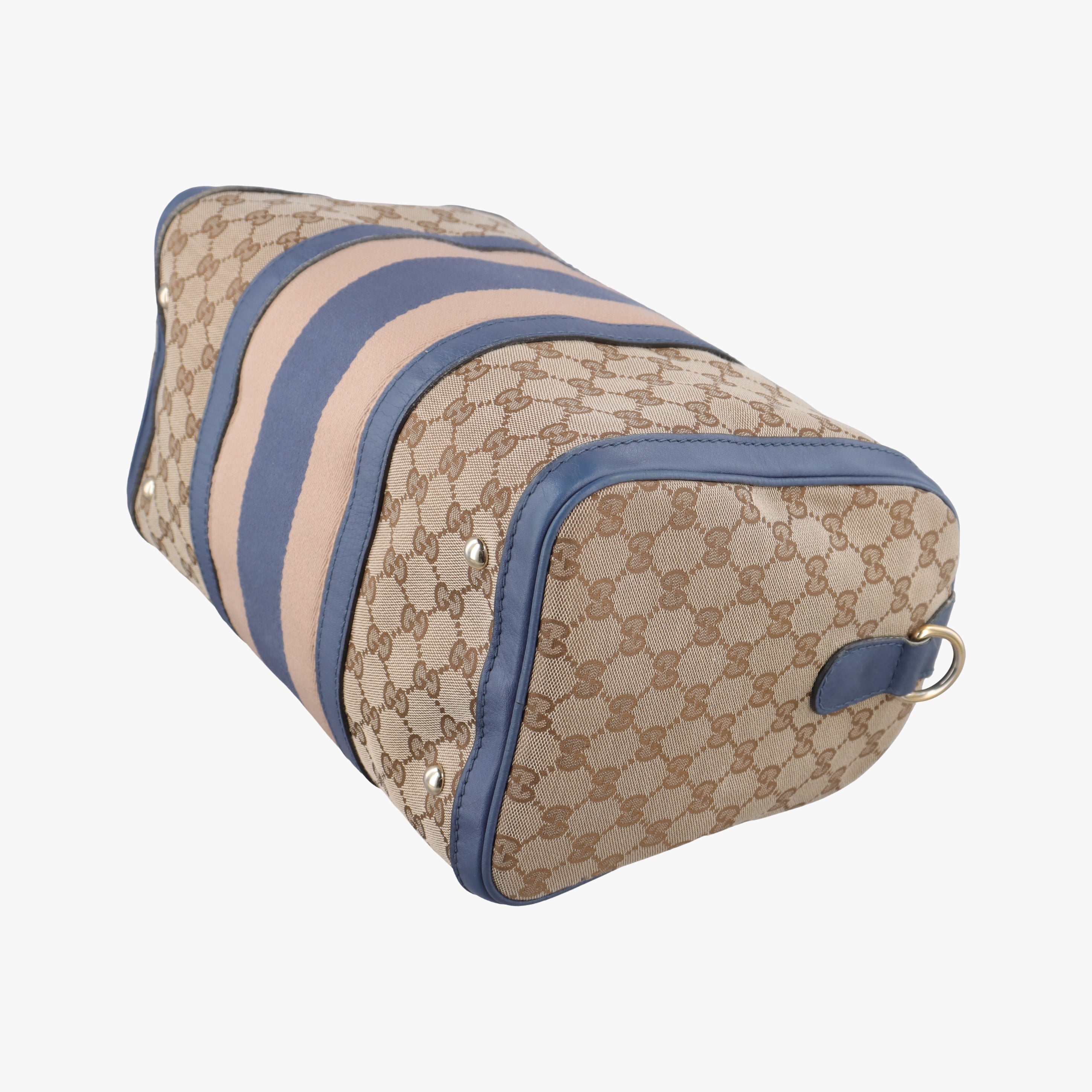 Secondhand Gucci Sherry Line Beige x Blue x Pink canvas×leather 247205 shoulderbag | stylenewstar