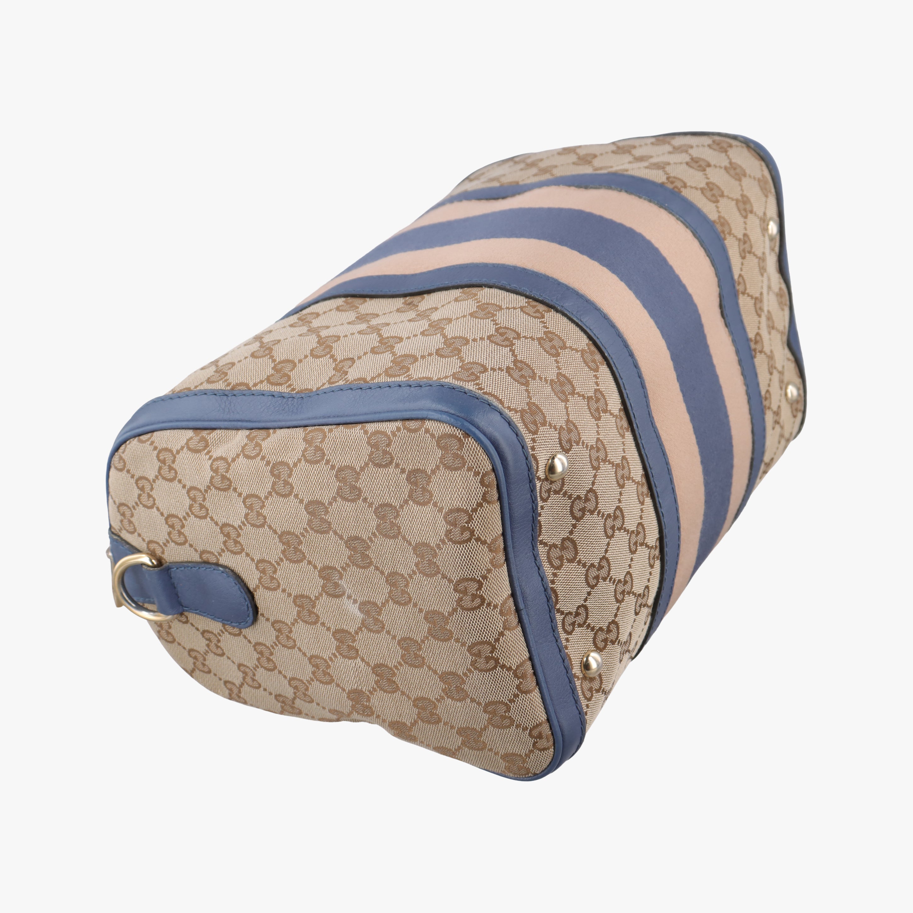 Secondhand Gucci Sherry Line Beige x Blue x Pink canvas×leather 247205 shoulderbag | stylenewstar