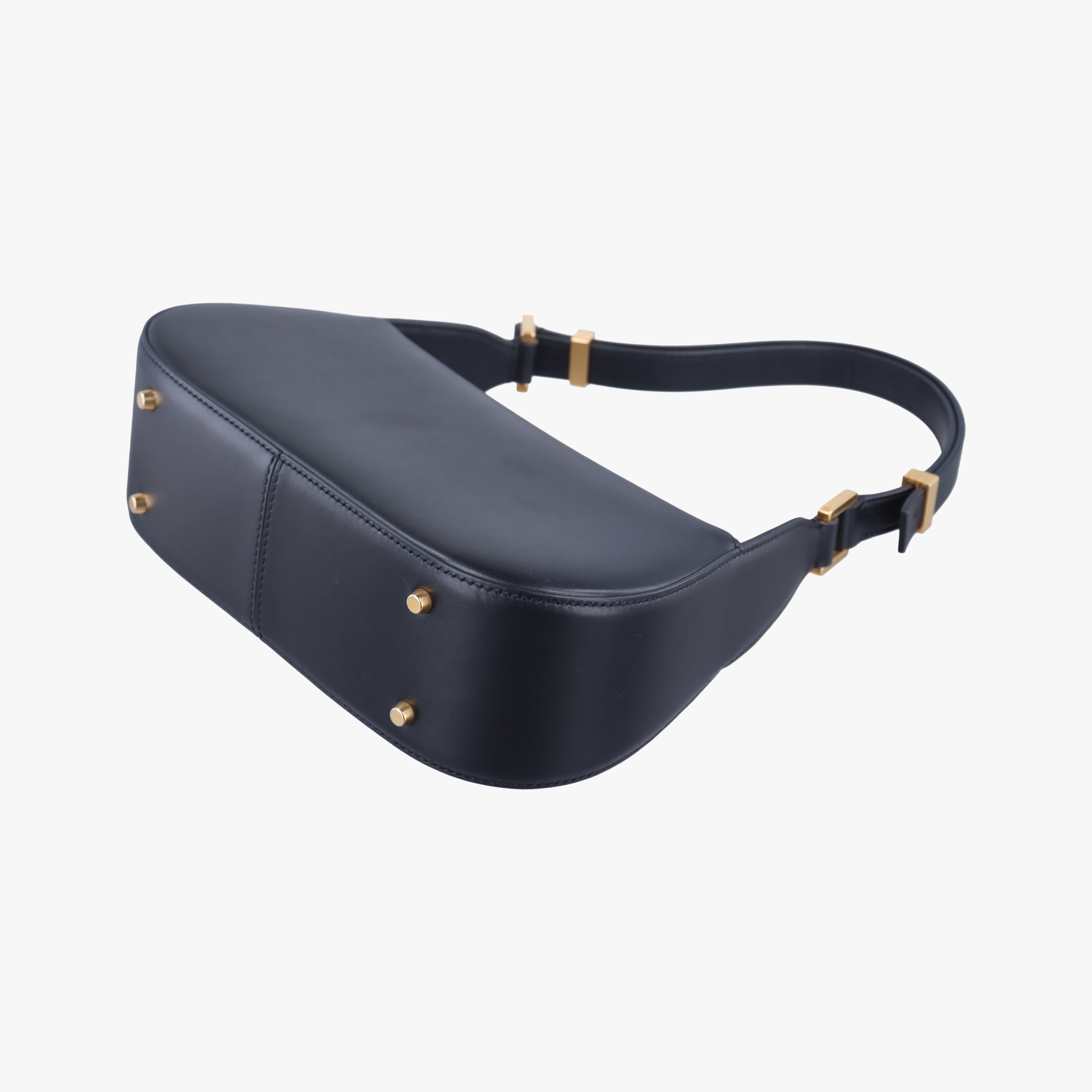 Pre-owned Valentino VLogo Black Leather  shoulderbag | stylenewstar