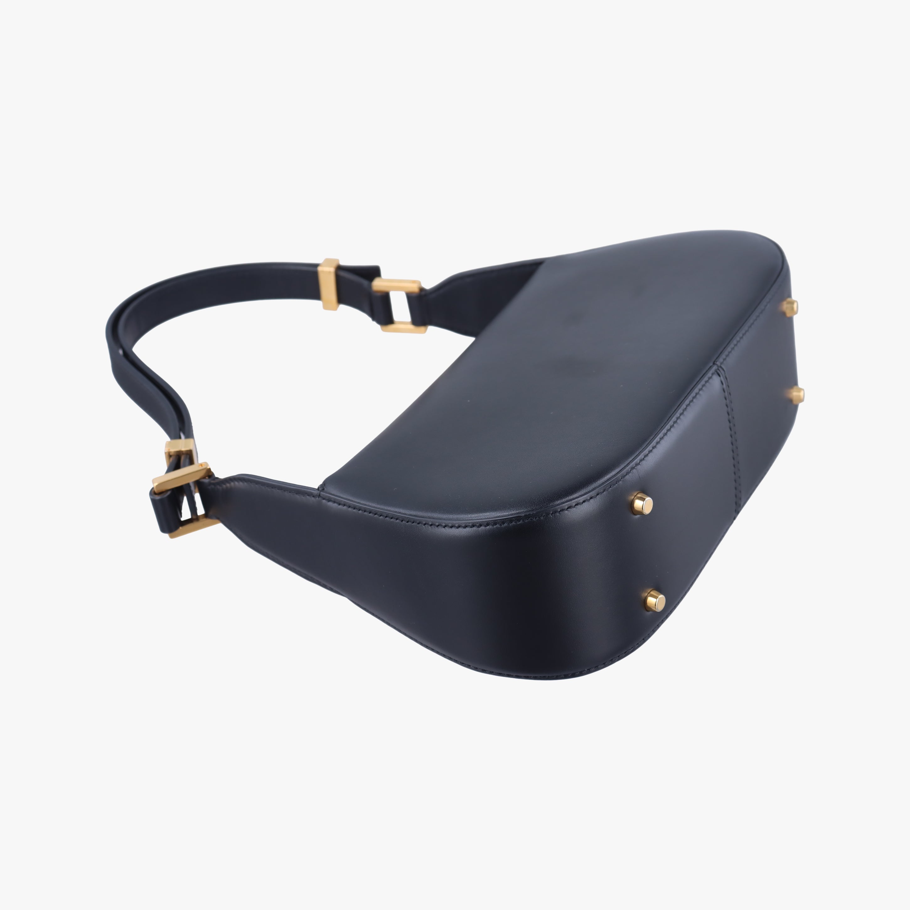 Pre-owned Valentino VLogo Black Leather  shoulderbag | stylenewstar