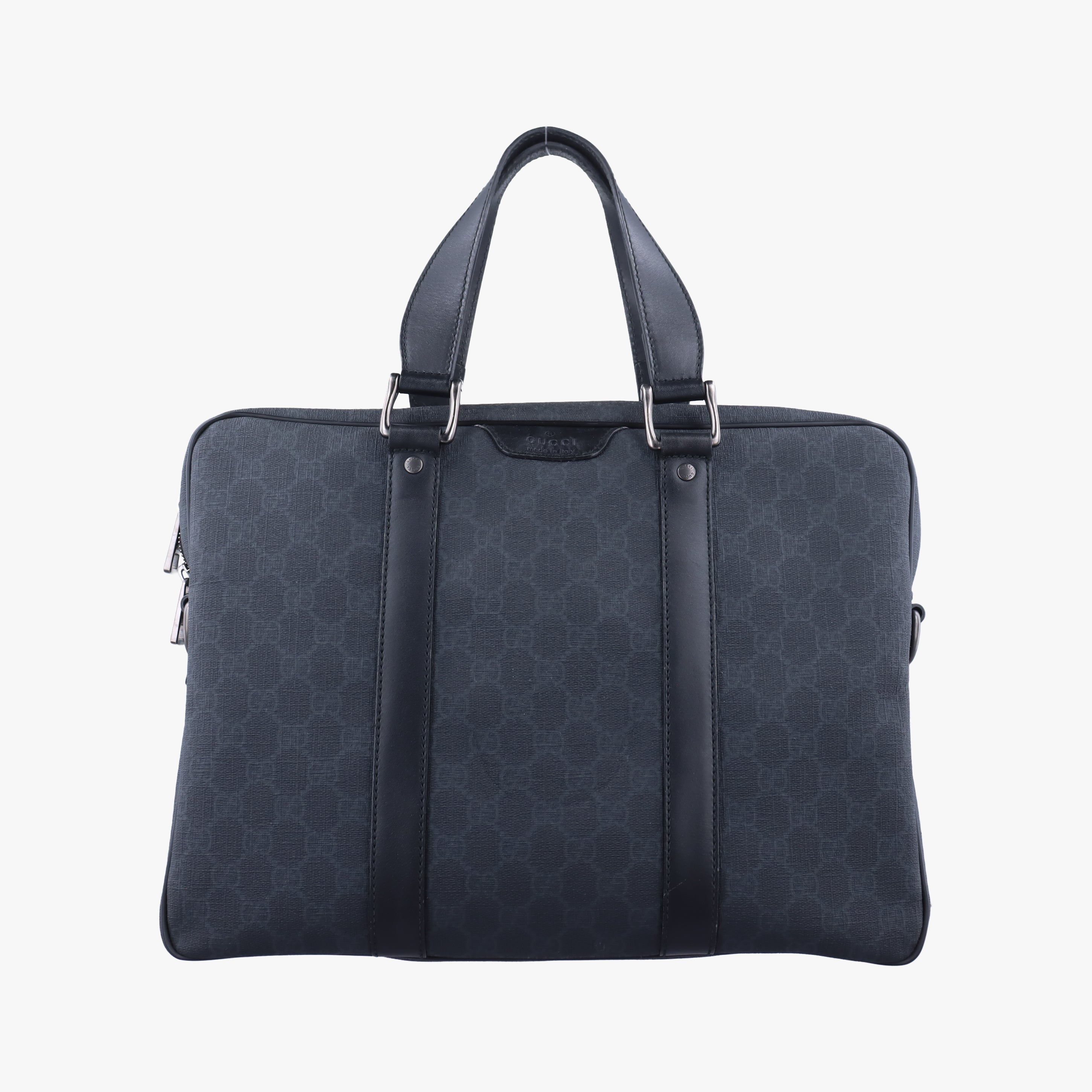 Vintage Gucci GG Plus GG Supreme Black PVC coated canvas 368557 handbag | stylenewstar