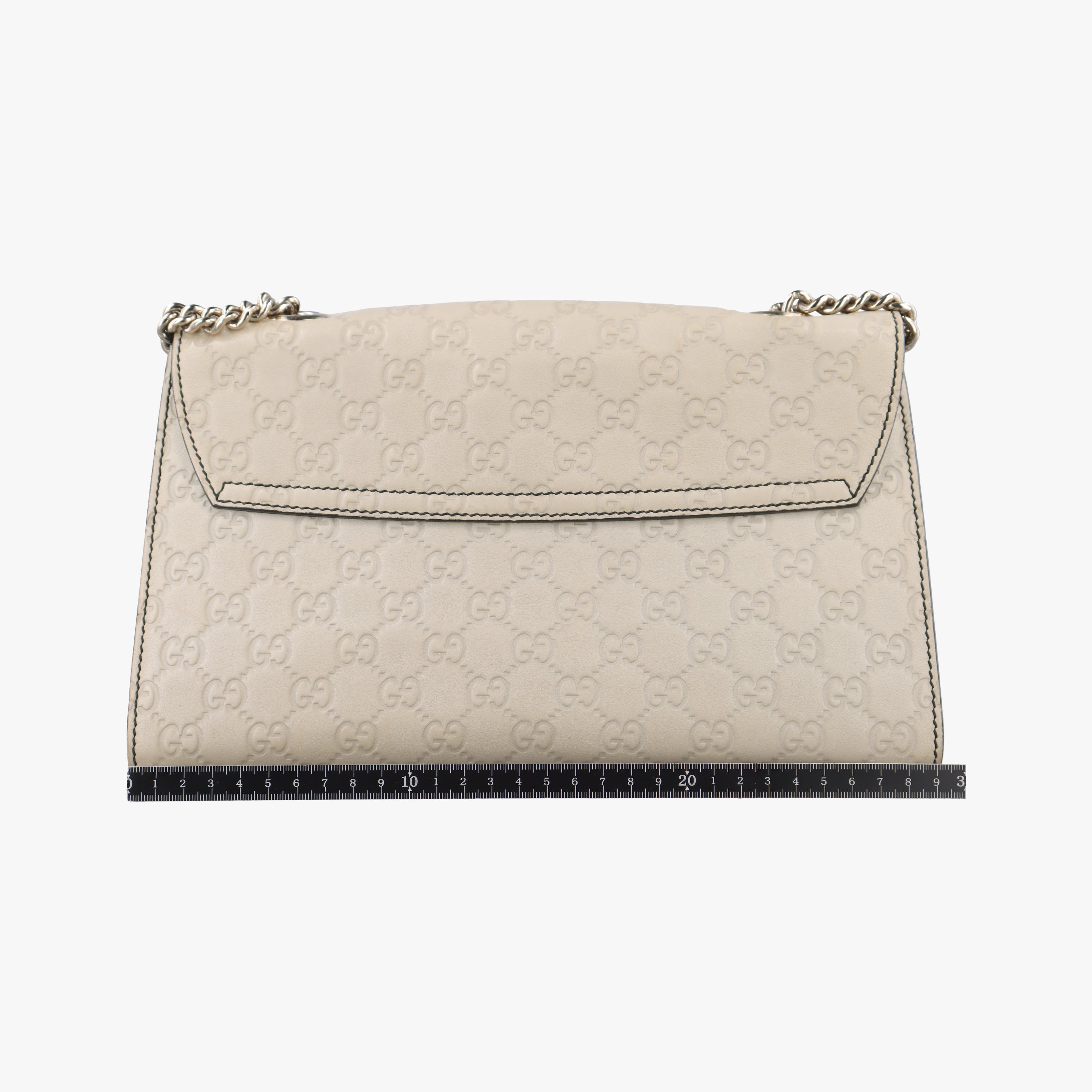 Pre-owned Gucci Emily White Leather 295402 shoulderbag | stylenewstar
