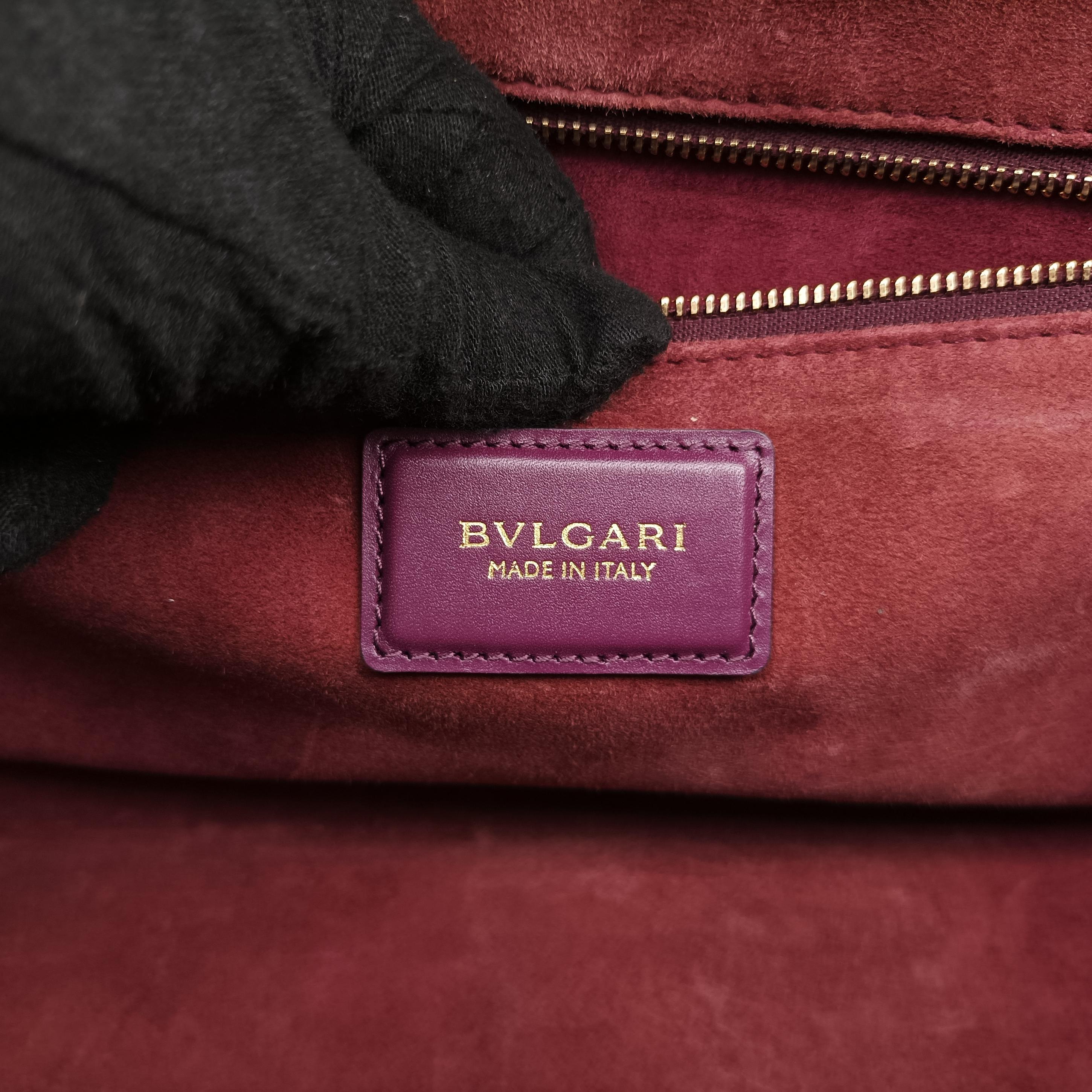 Pre-owned Bvlgari Serpenti Scaglie Blue leather  shoulderbag | stylenewstar