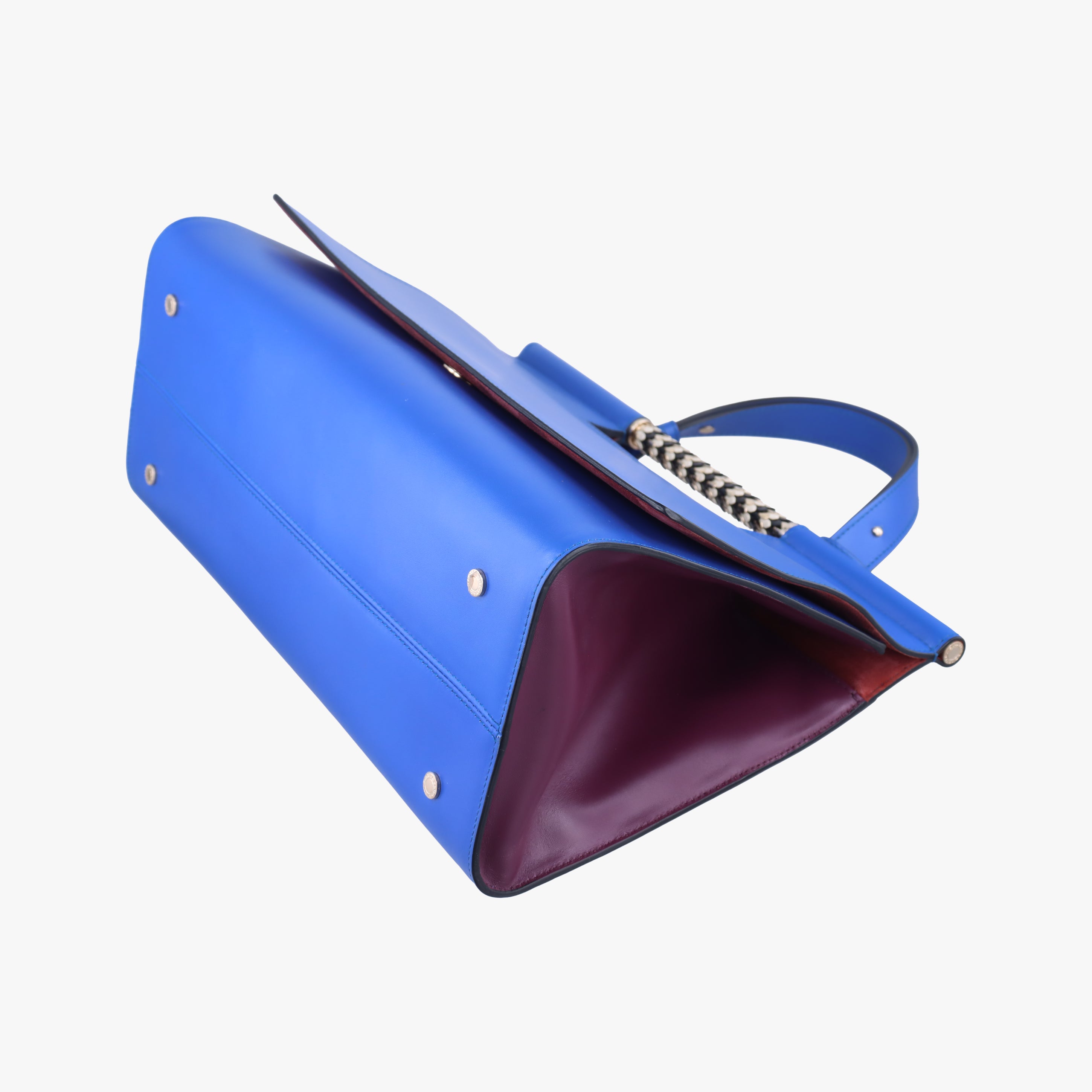 Pre-owned Bvlgari Serpenti Scaglie Blue leather  shoulderbag | stylenewstar