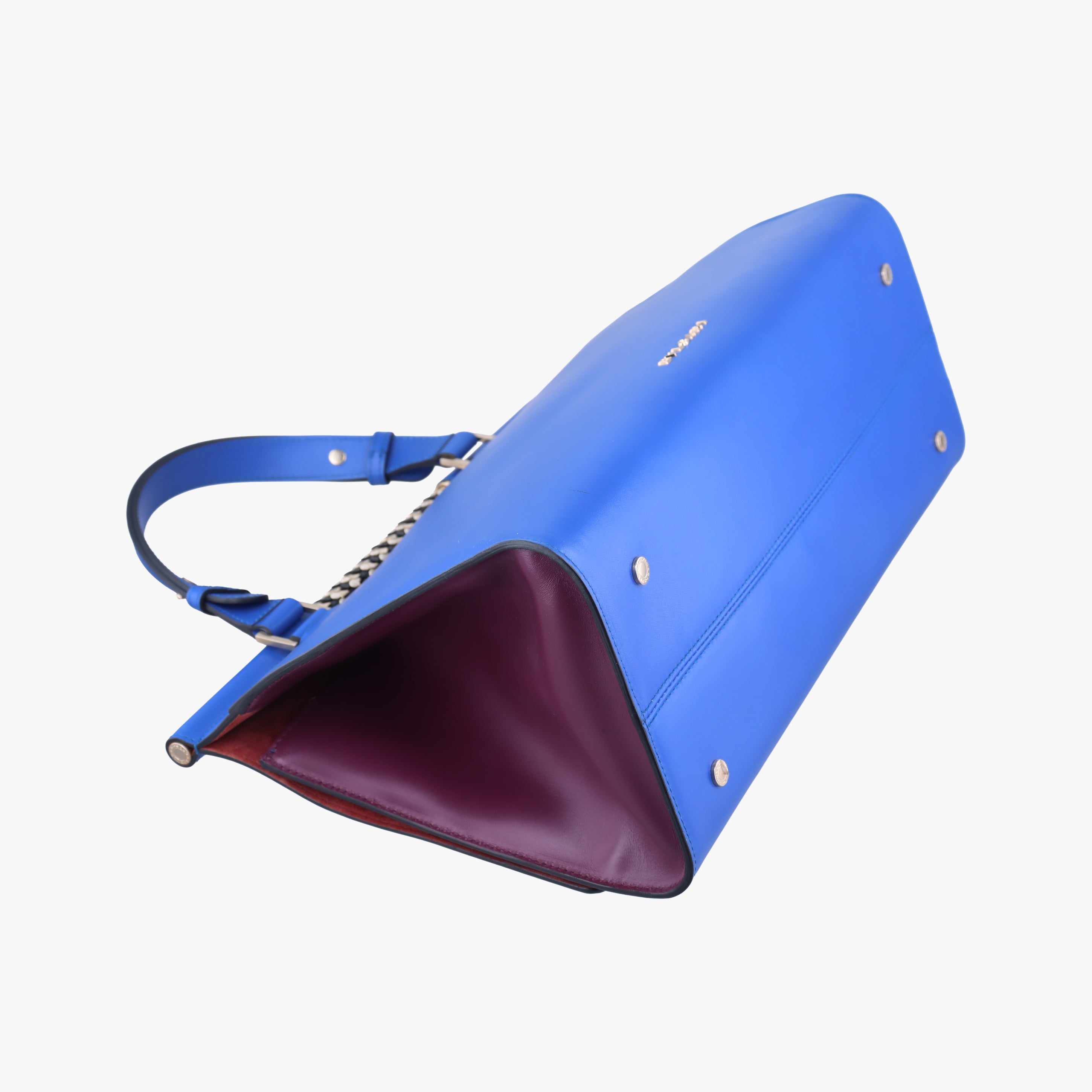 Pre-owned Bvlgari Serpenti Scaglie Blue leather  shoulderbag | stylenewstar