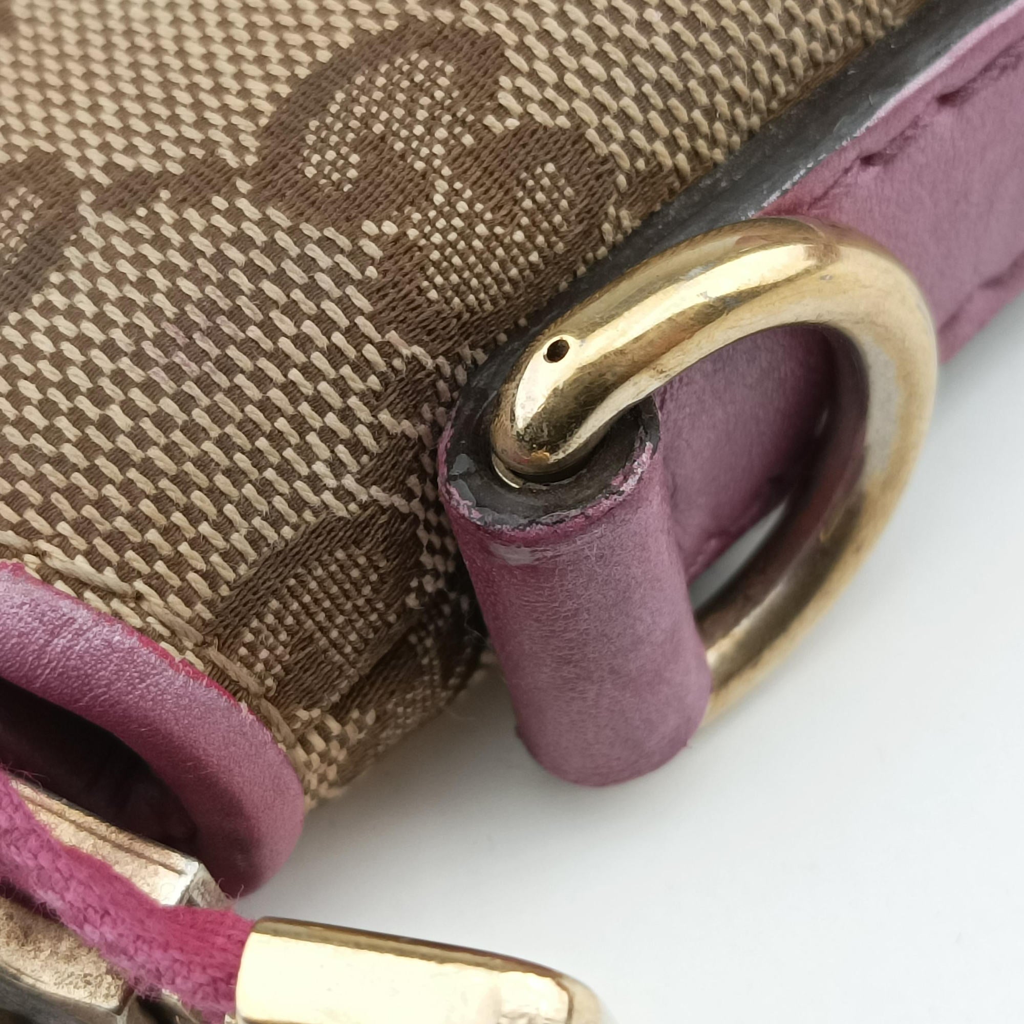 Pre-owned Gucci Guccissima Heart Bit Brown × Purple canvas×leather 269957 handbag | stylenewstar