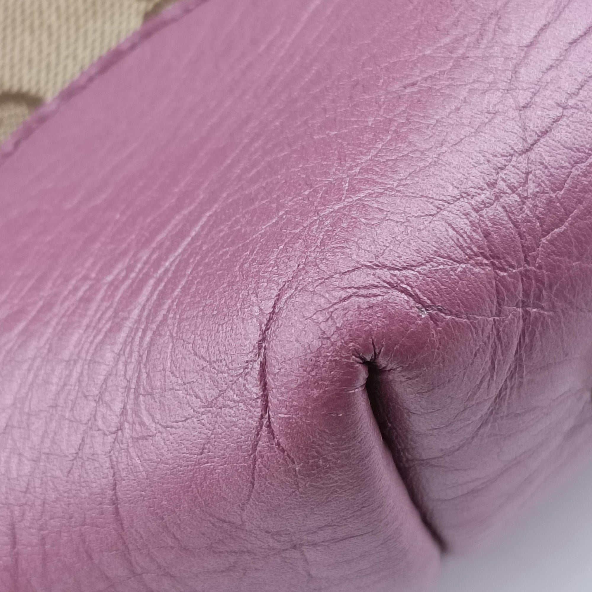 Pre-owned Gucci Guccissima Heart Bit Brown × Purple canvas×leather 269957 handbag | stylenewstar