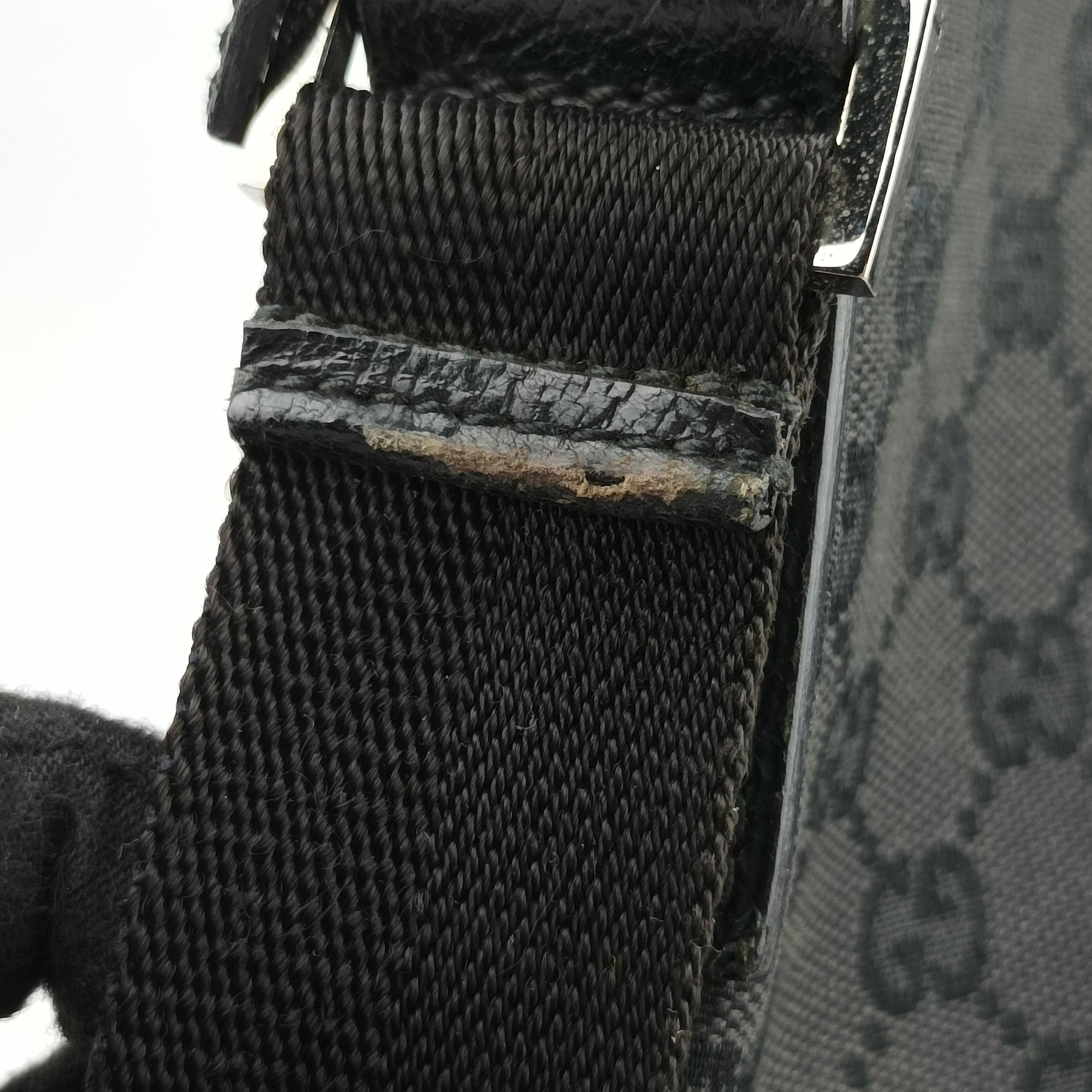 Secondhand Gucci GG Canvas Black canvas×leather 114273 shoulderbag | stylenewstar
