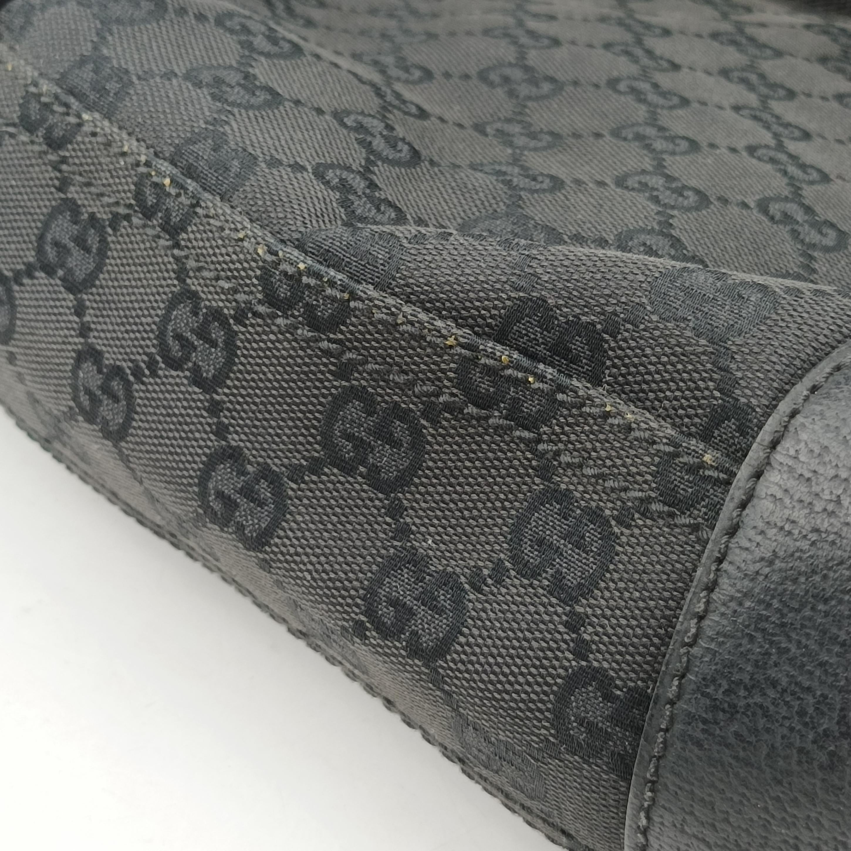 Secondhand Gucci GG Canvas Black canvas×leather 114273 shoulderbag | stylenewstar