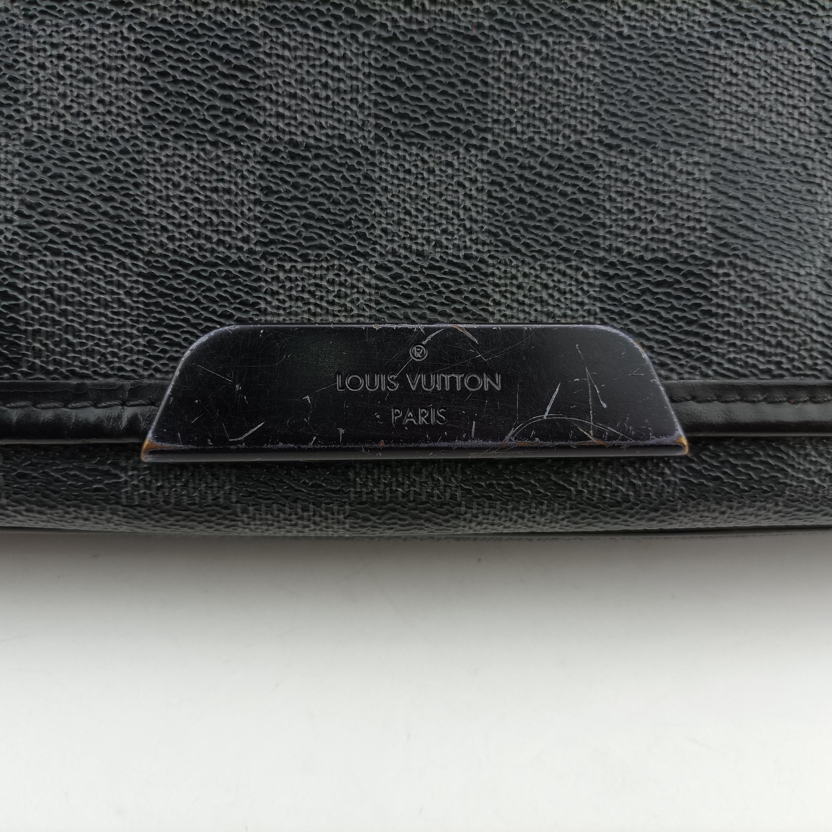 Pre-owned Louis Vuitton DANIEL MM Noir Damier GRAPHITE N58029 shoulderbag | stylenewstar