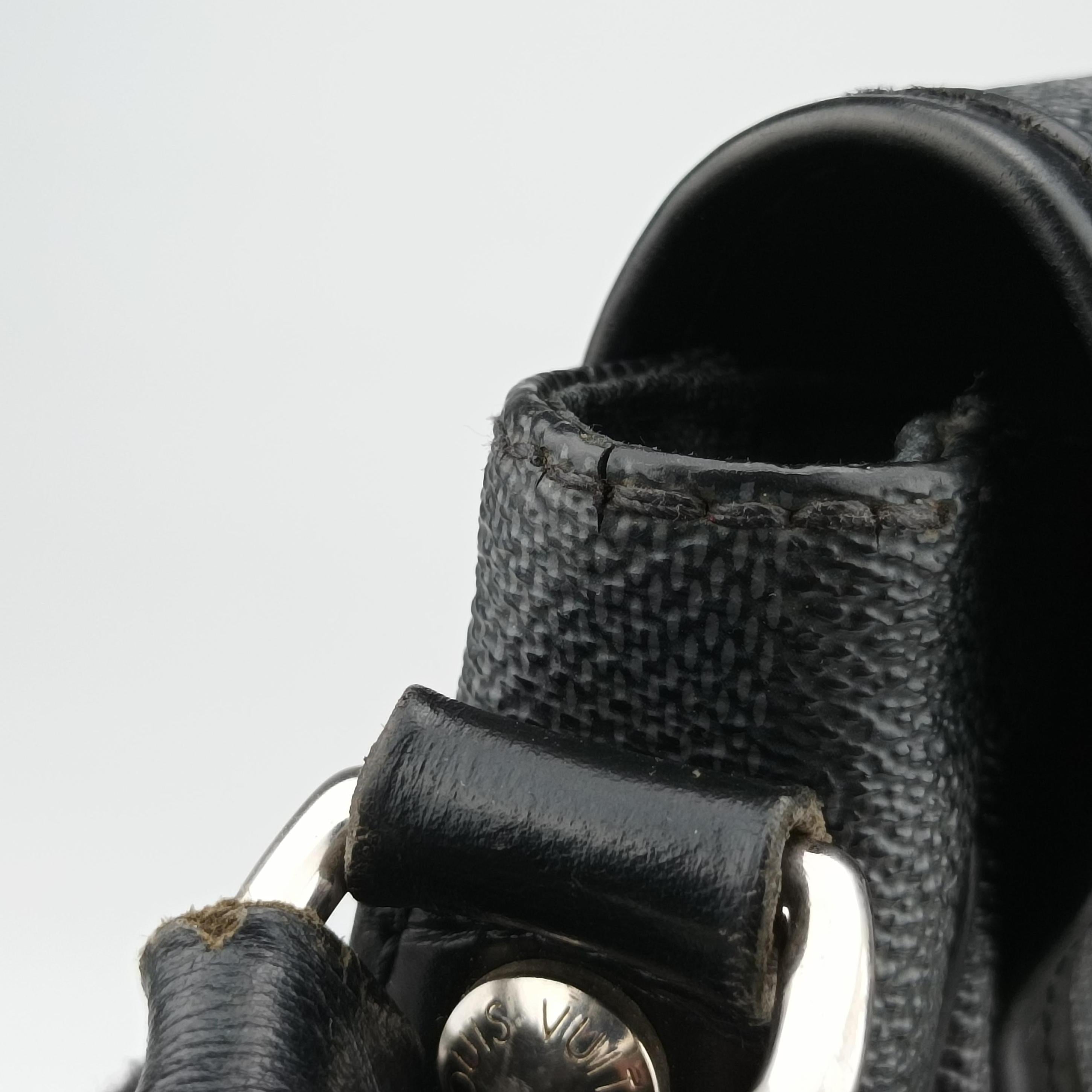 Pre-owned Louis Vuitton DANIEL MM Noir Damier GRAPHITE N58029 shoulderbag | stylenewstar