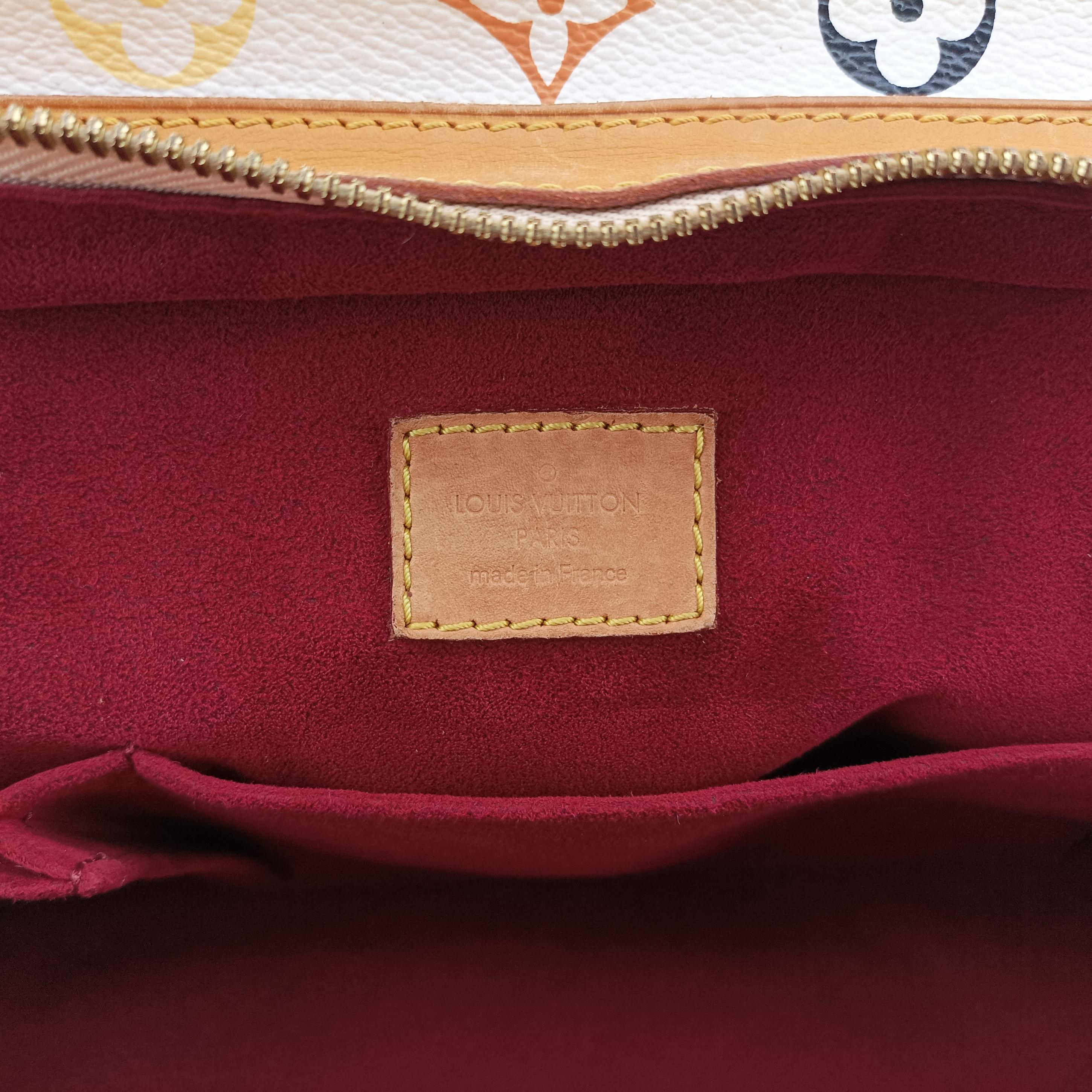 Vintage Louis Vuitton CLAUDIA white Monogram Multicolor M40193 handbag | stylenewstar