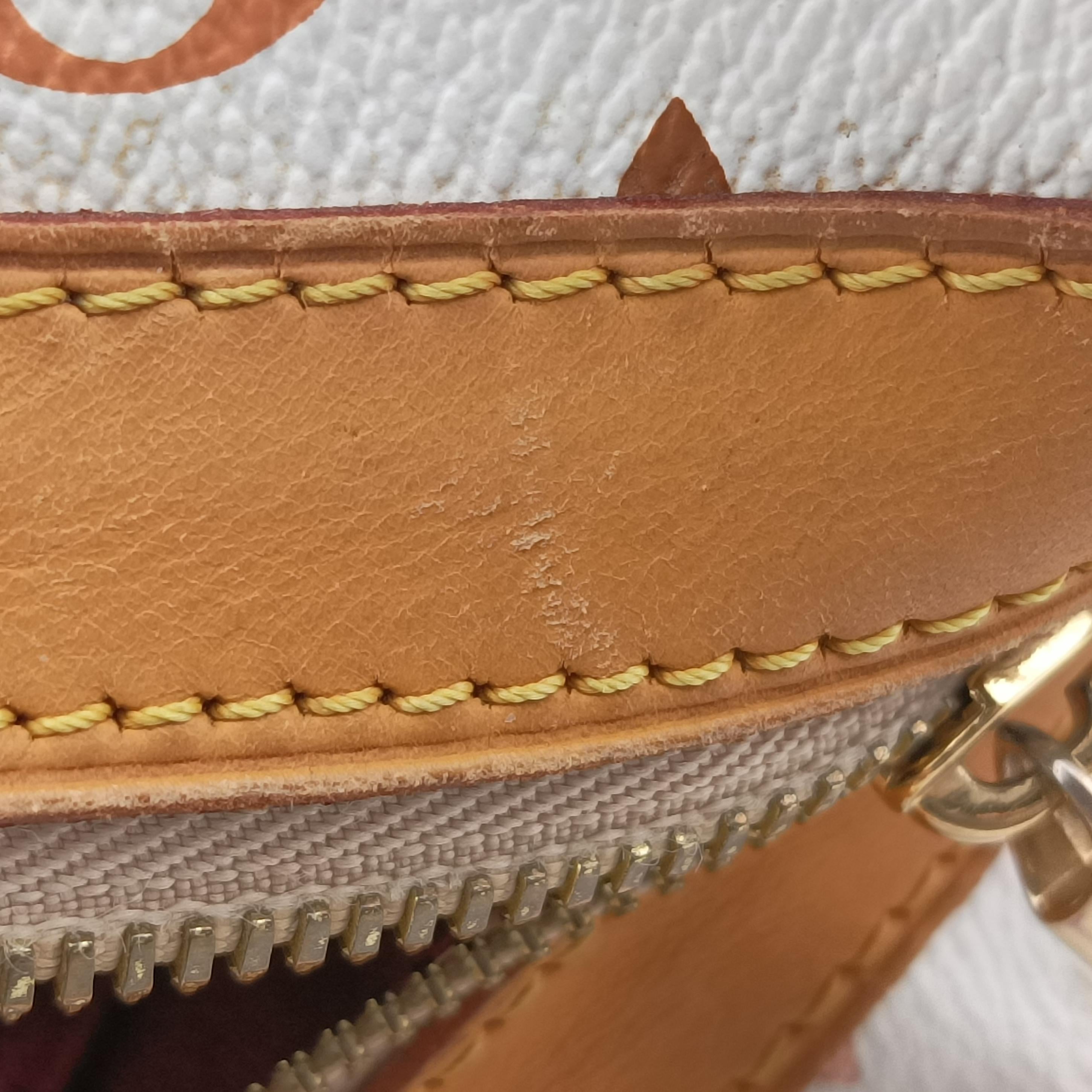 Vintage Louis Vuitton CLAUDIA white Monogram Multicolor M40193 handbag | stylenewstar