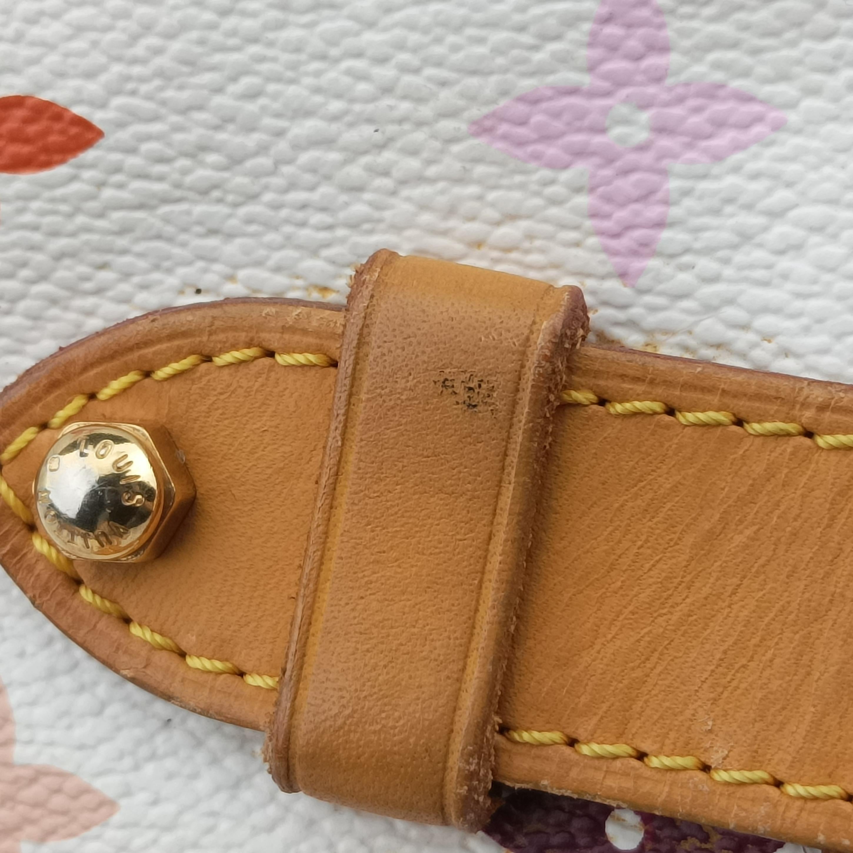 Vintage Louis Vuitton CLAUDIA white Monogram Multicolor M40193 handbag | stylenewstar