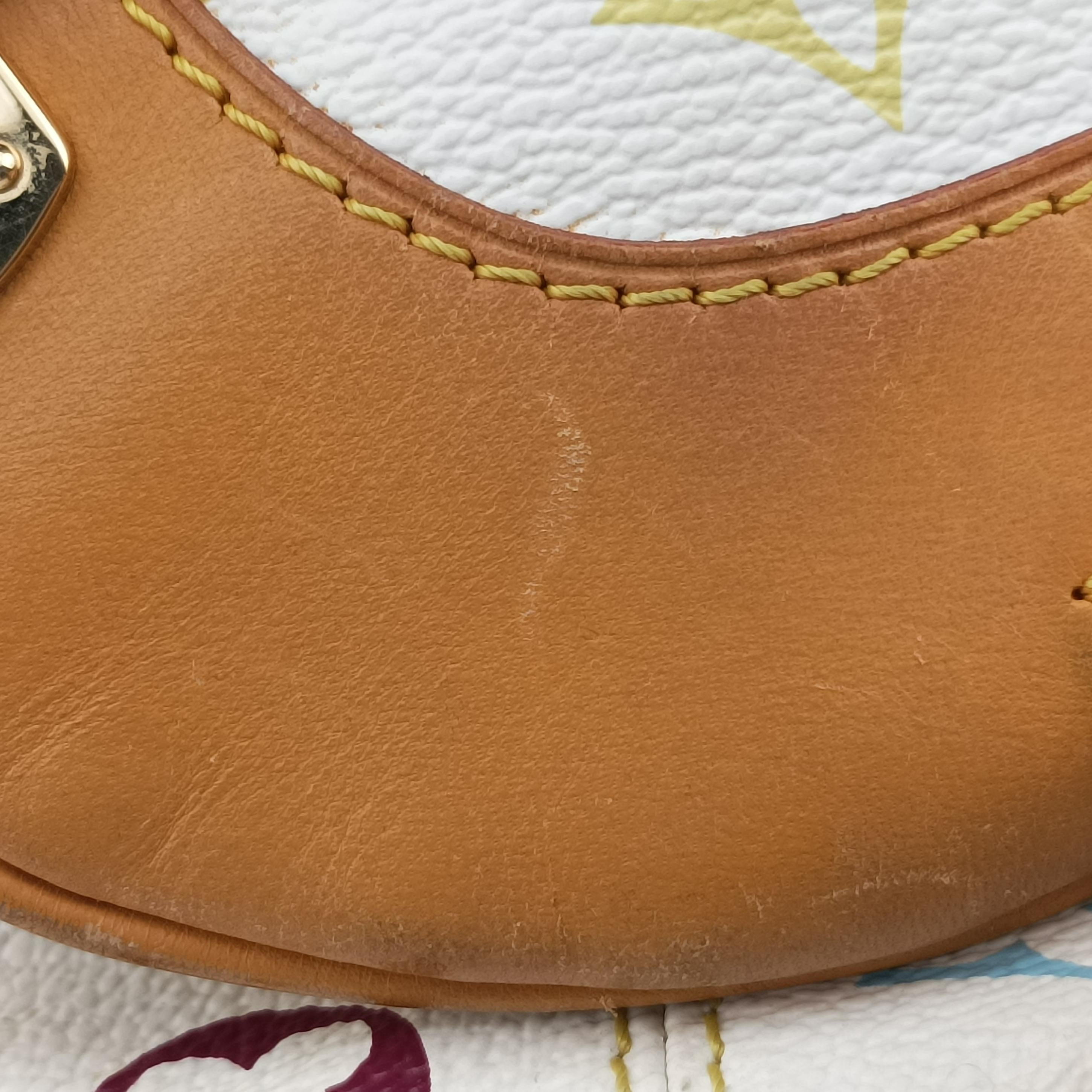Vintage Louis Vuitton CLAUDIA white Monogram Multicolor M40193 handbag | stylenewstar