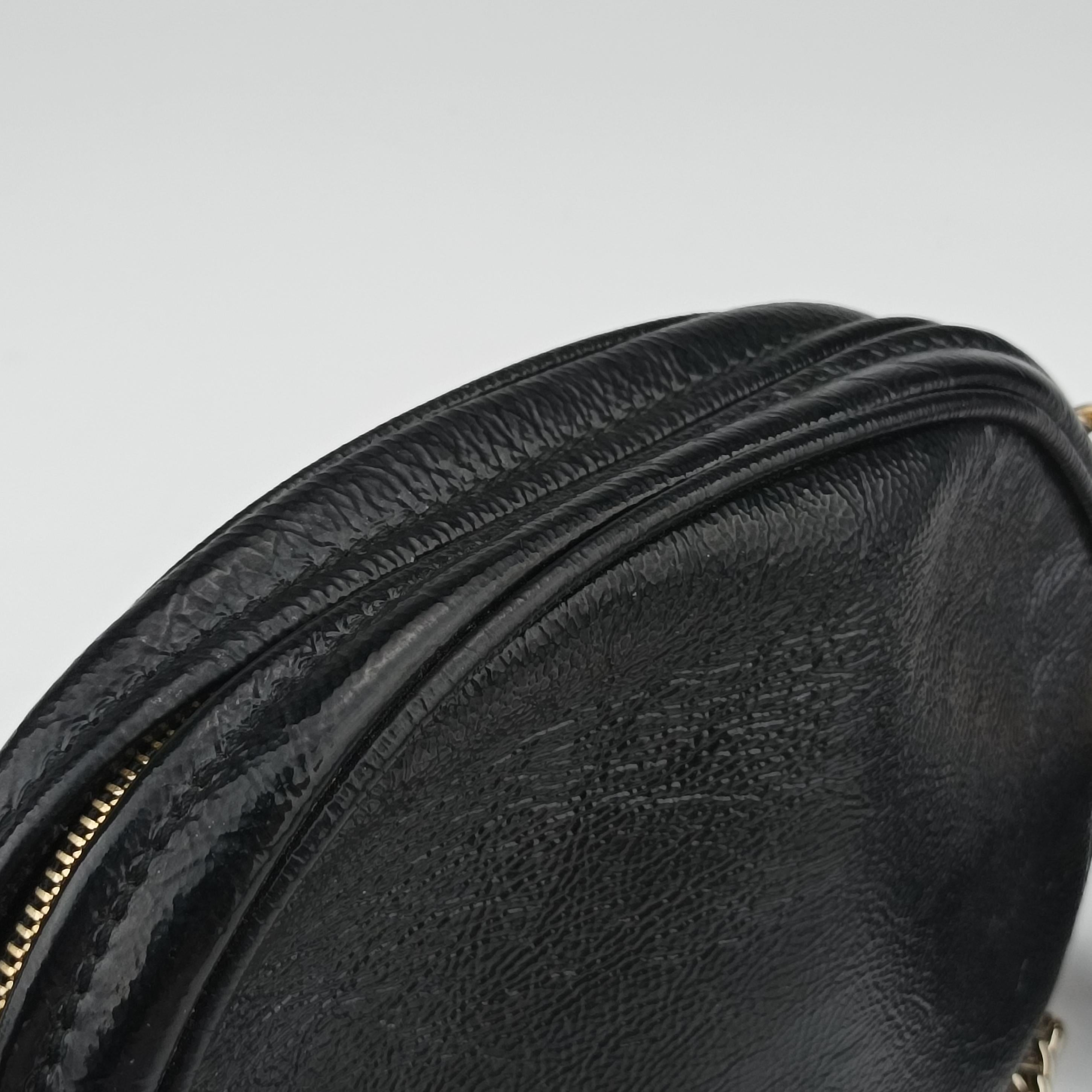 Pre-owned Gucci Soho Black Patent 353965 shoulderbag | stylenewstar