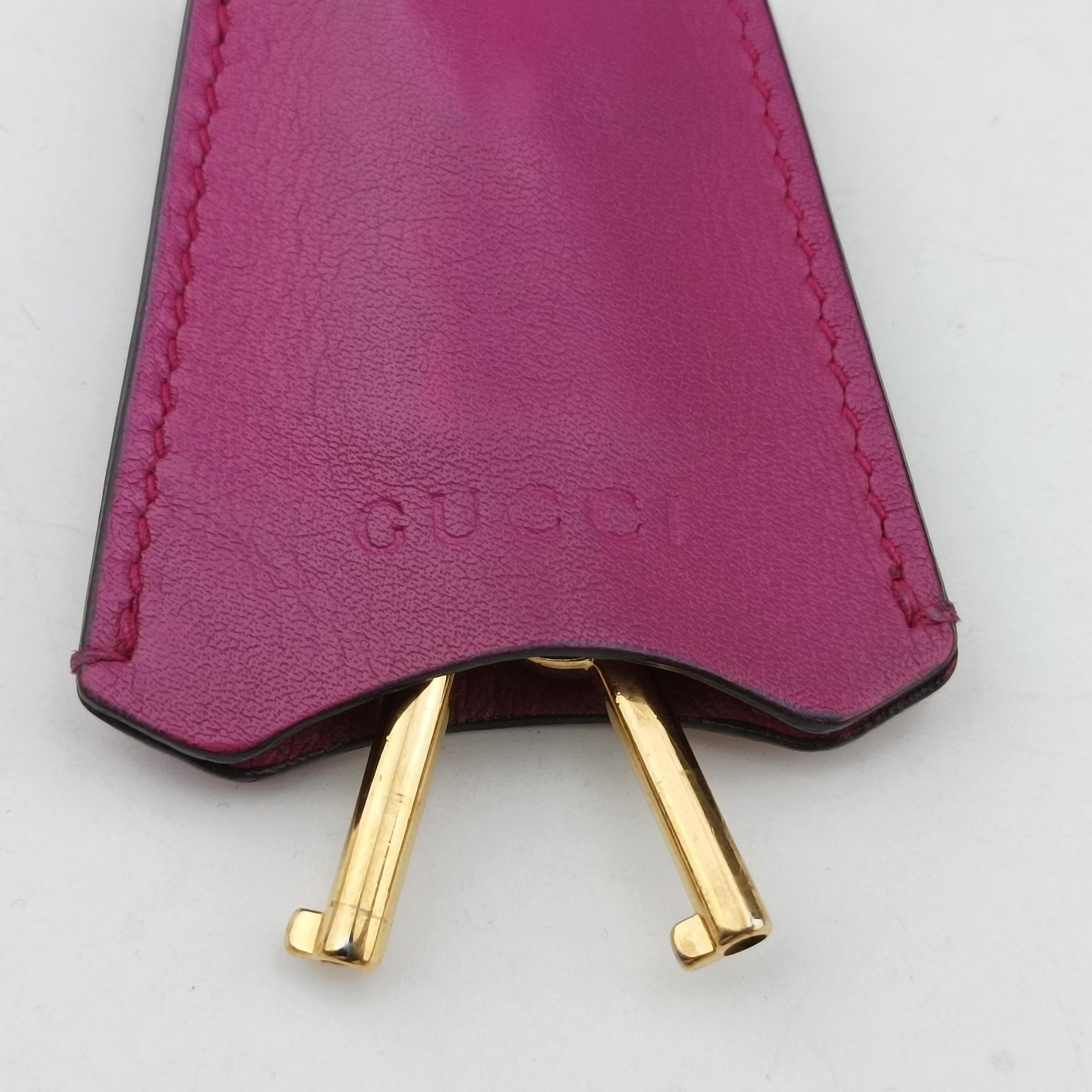 Secondhand Gucci Padlock beige×red×pink PVC coated canvas×Leather 409487 shoulderbag | stylenewstar