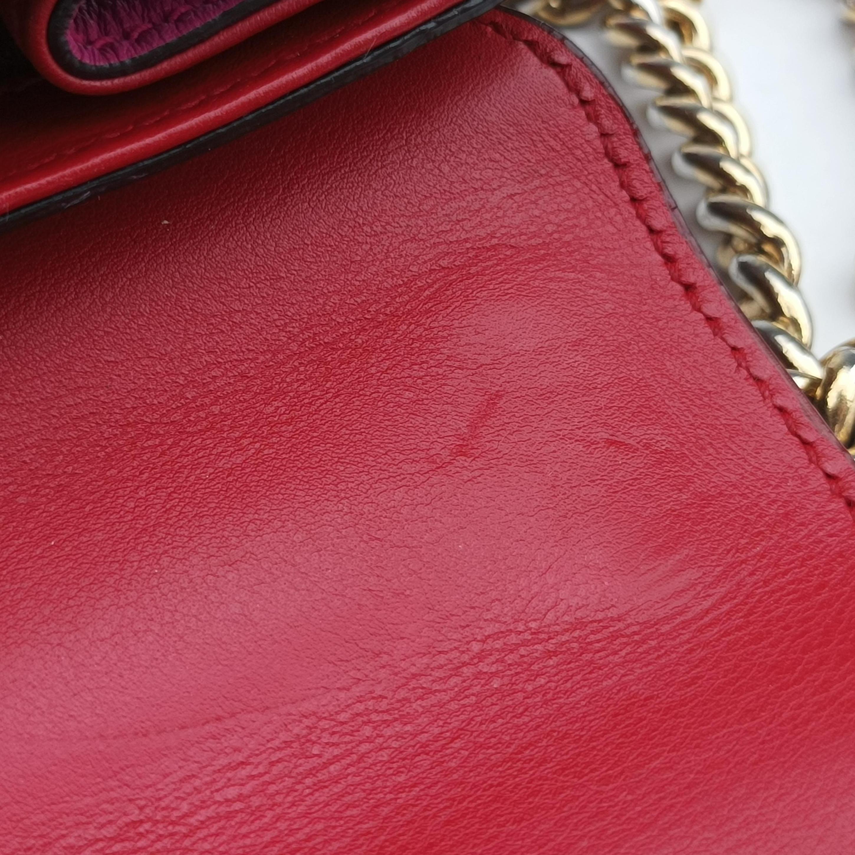 Secondhand Gucci Padlock beige×red×pink PVC coated canvas×Leather 409487 shoulderbag | stylenewstar