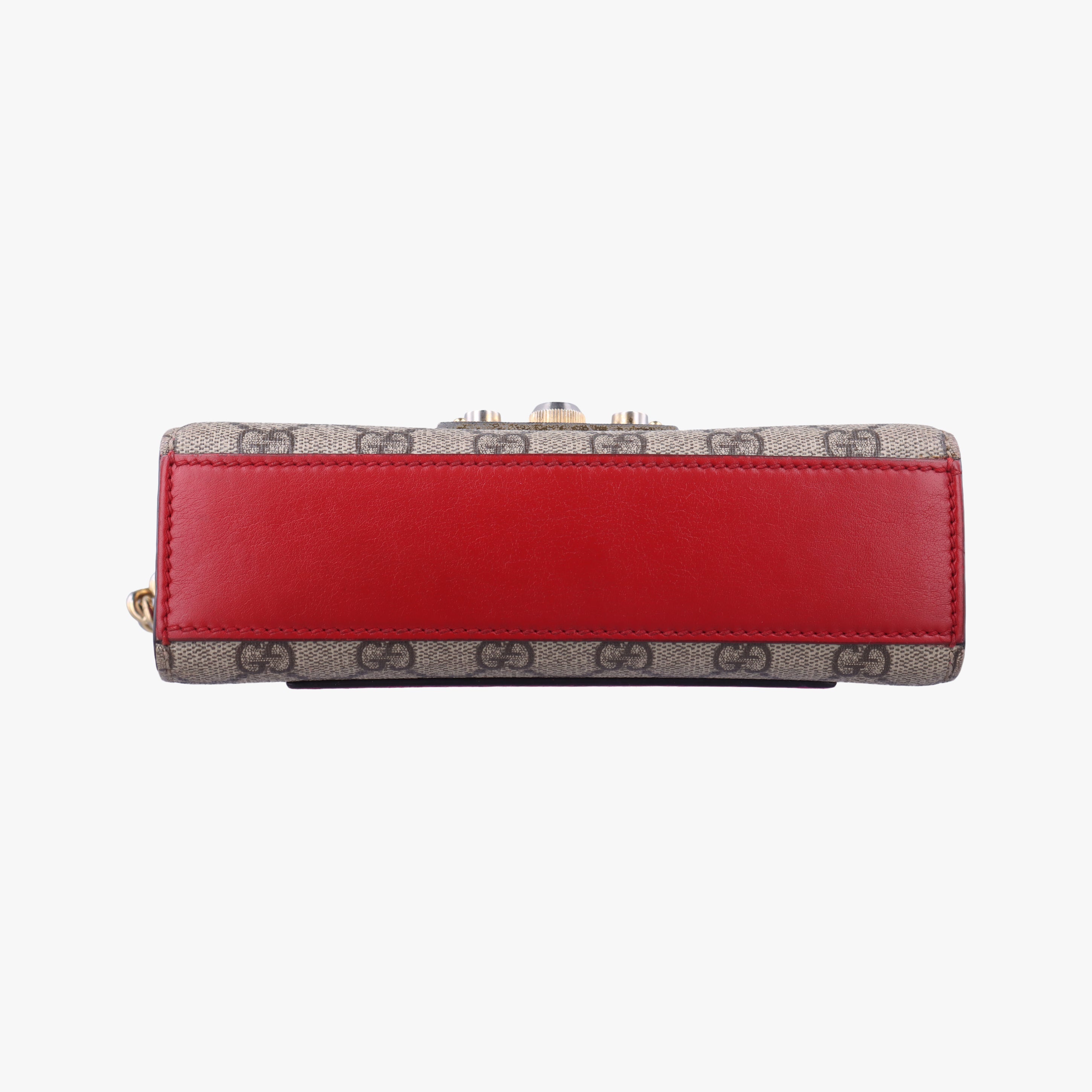 Secondhand Gucci Padlock beige×red×pink PVC coated canvas×Leather 409487 shoulderbag | stylenewstar