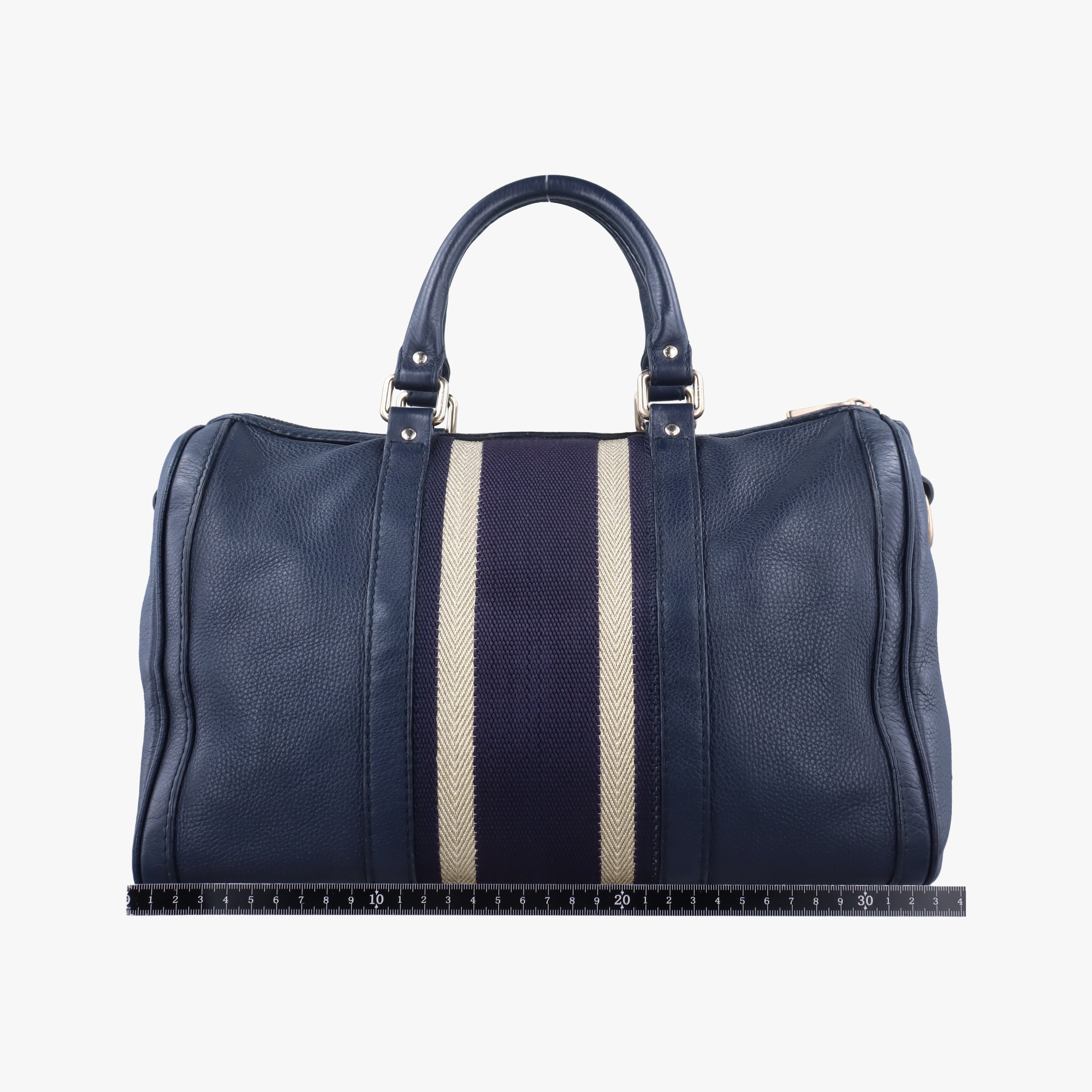 Pre-owned Gucci Sherry Line navy Leather 247205 shoulderbag | stylenewstar