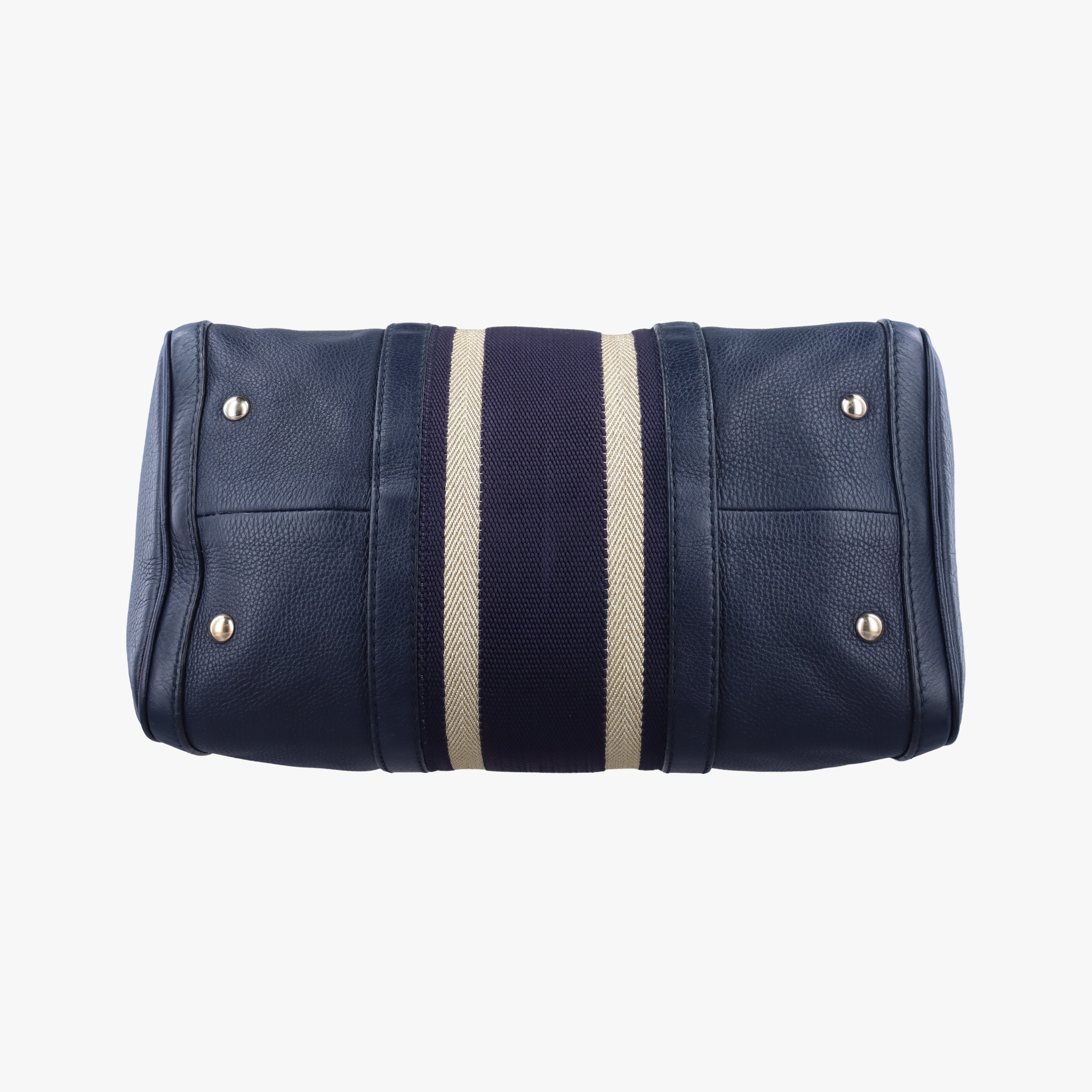 Pre-owned Gucci Sherry Line navy Leather 247205 shoulderbag | stylenewstar