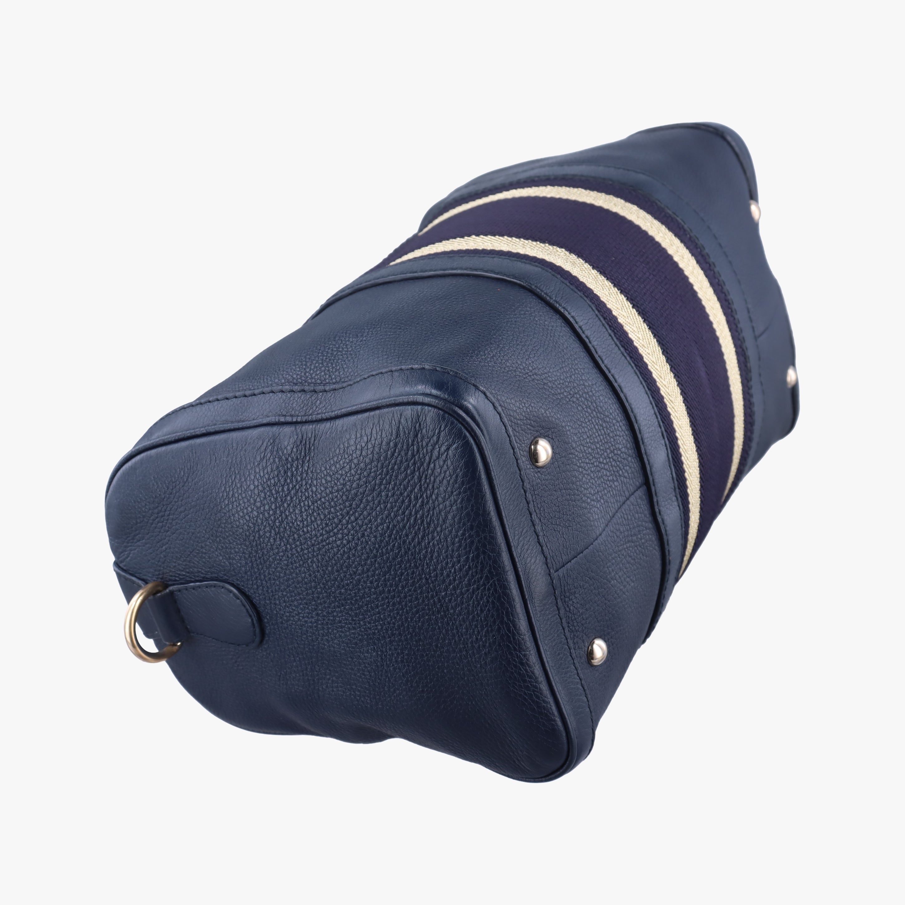 Pre-owned Gucci Sherry Line navy Leather 247205 shoulderbag | stylenewstar