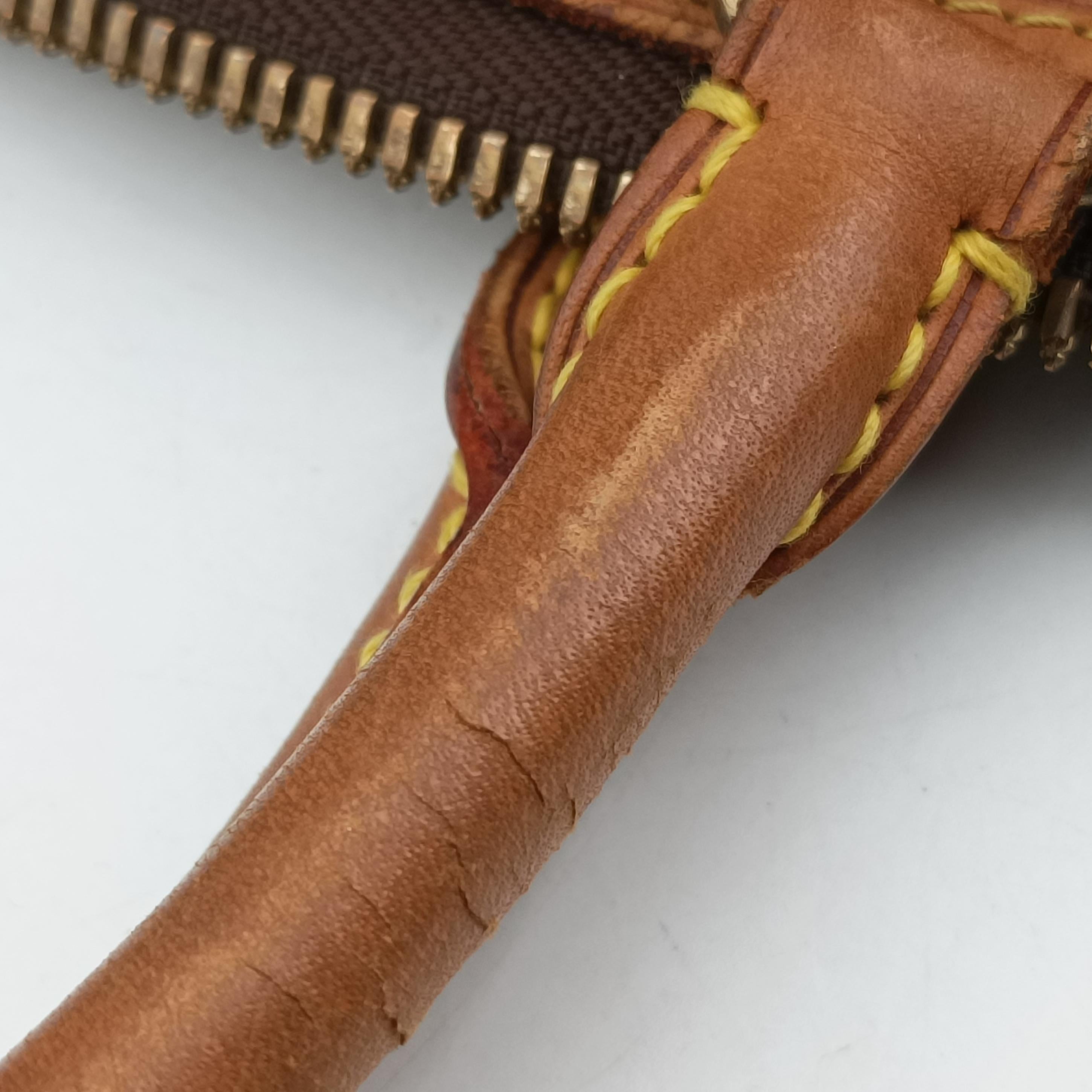Pre-owned Louis Vuitton LOCKIT Brown Monogram Canvas M40103 handbag | stylenewstar