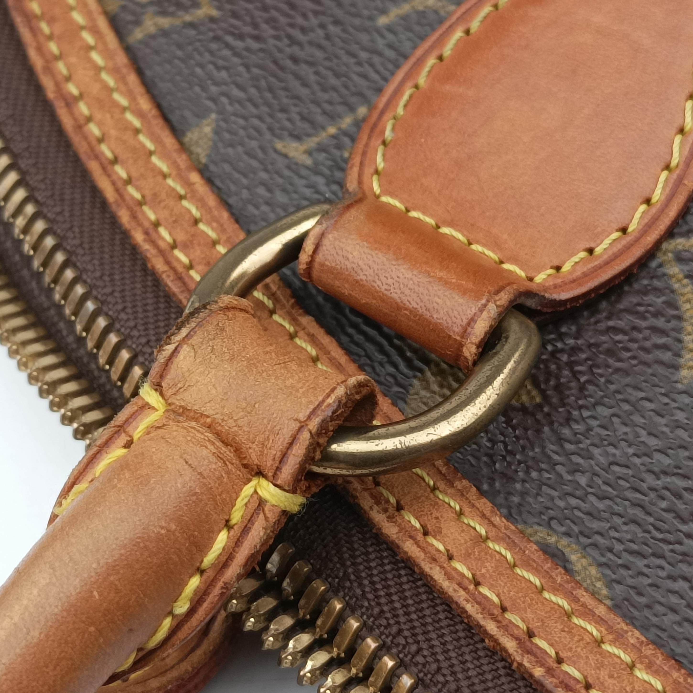 Pre-owned Louis Vuitton LOCKIT Brown Monogram Canvas M40103 handbag | stylenewstar