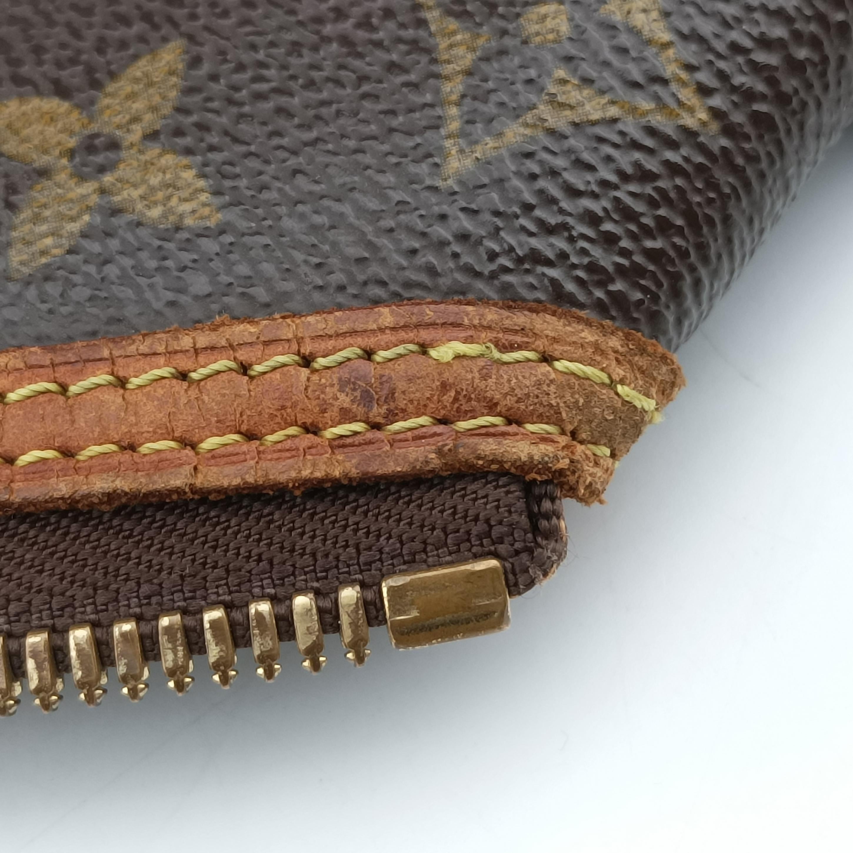 Pre-owned Louis Vuitton LOCKIT Brown Monogram Canvas M40103 handbag | stylenewstar