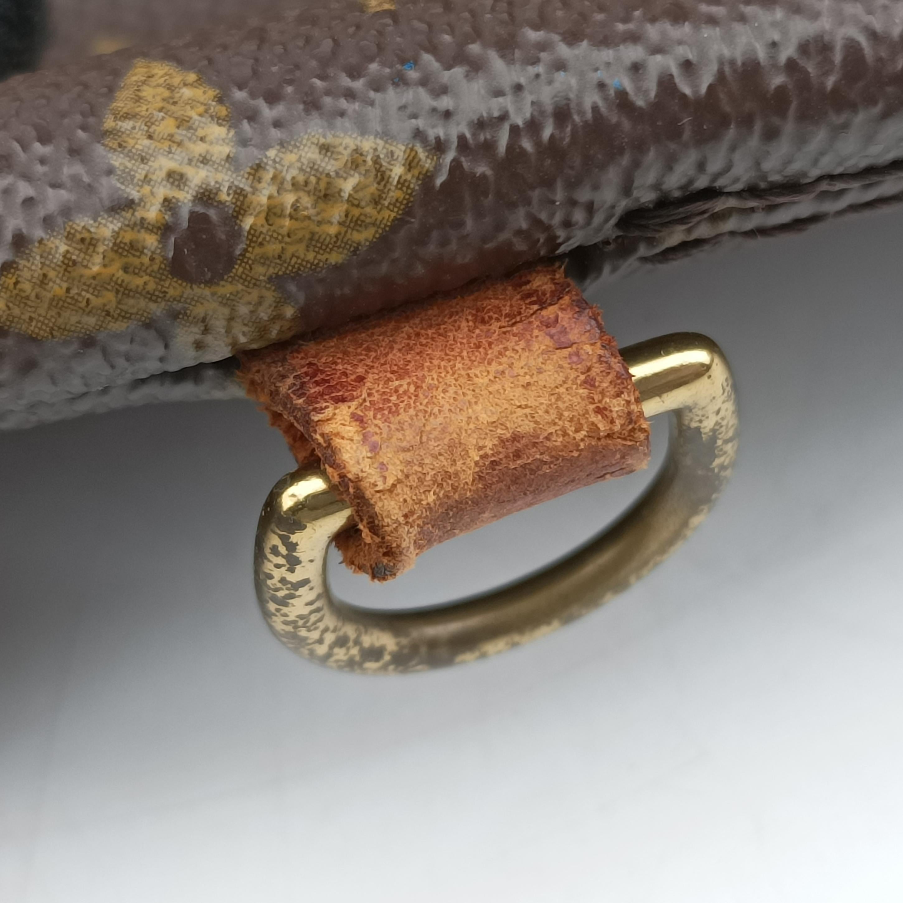 Pre-owned Louis Vuitton LOCKIT Brown Monogram Canvas M40103 handbag | stylenewstar