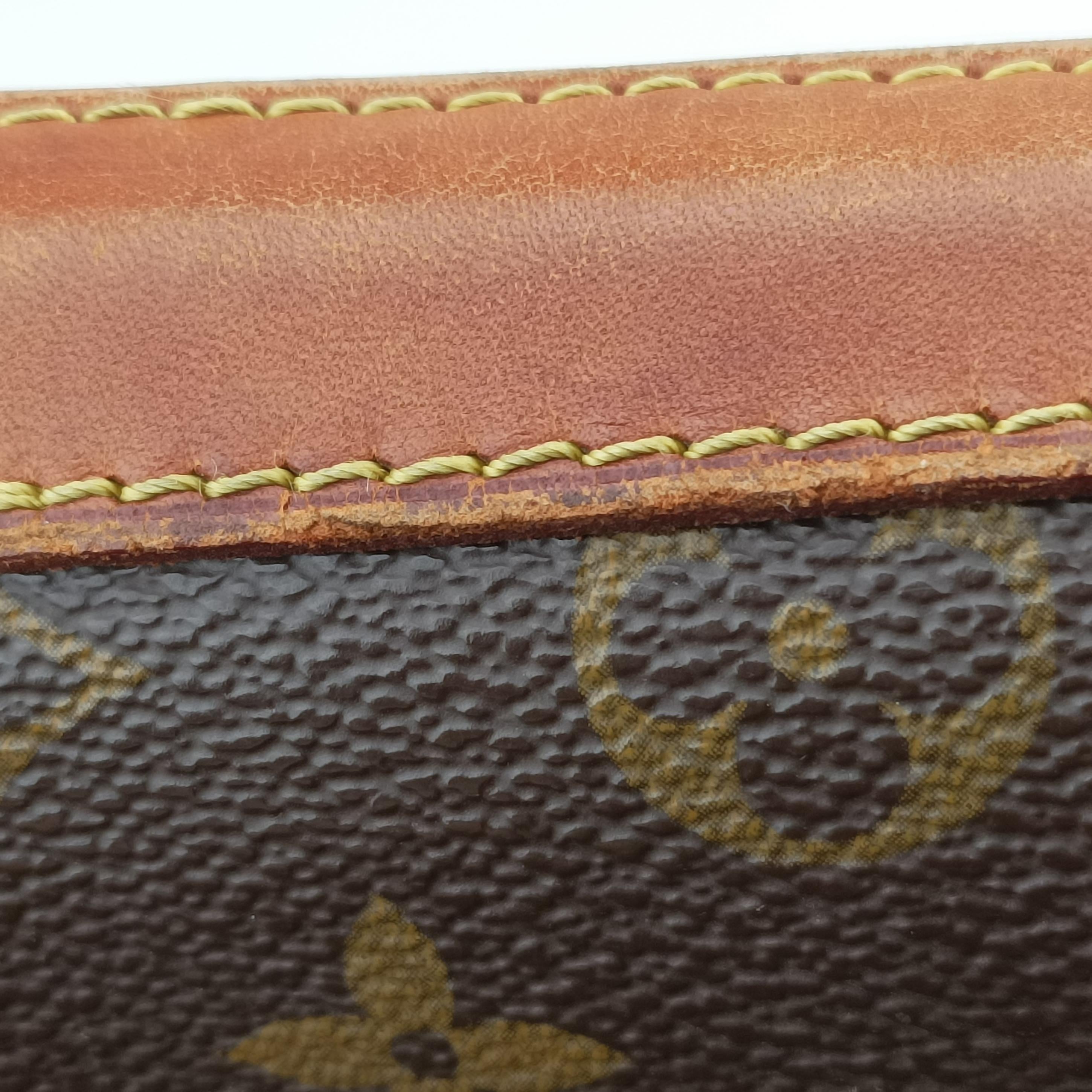 Pre-owned Louis Vuitton LOCKIT Brown Monogram Canvas M40103 handbag | stylenewstar