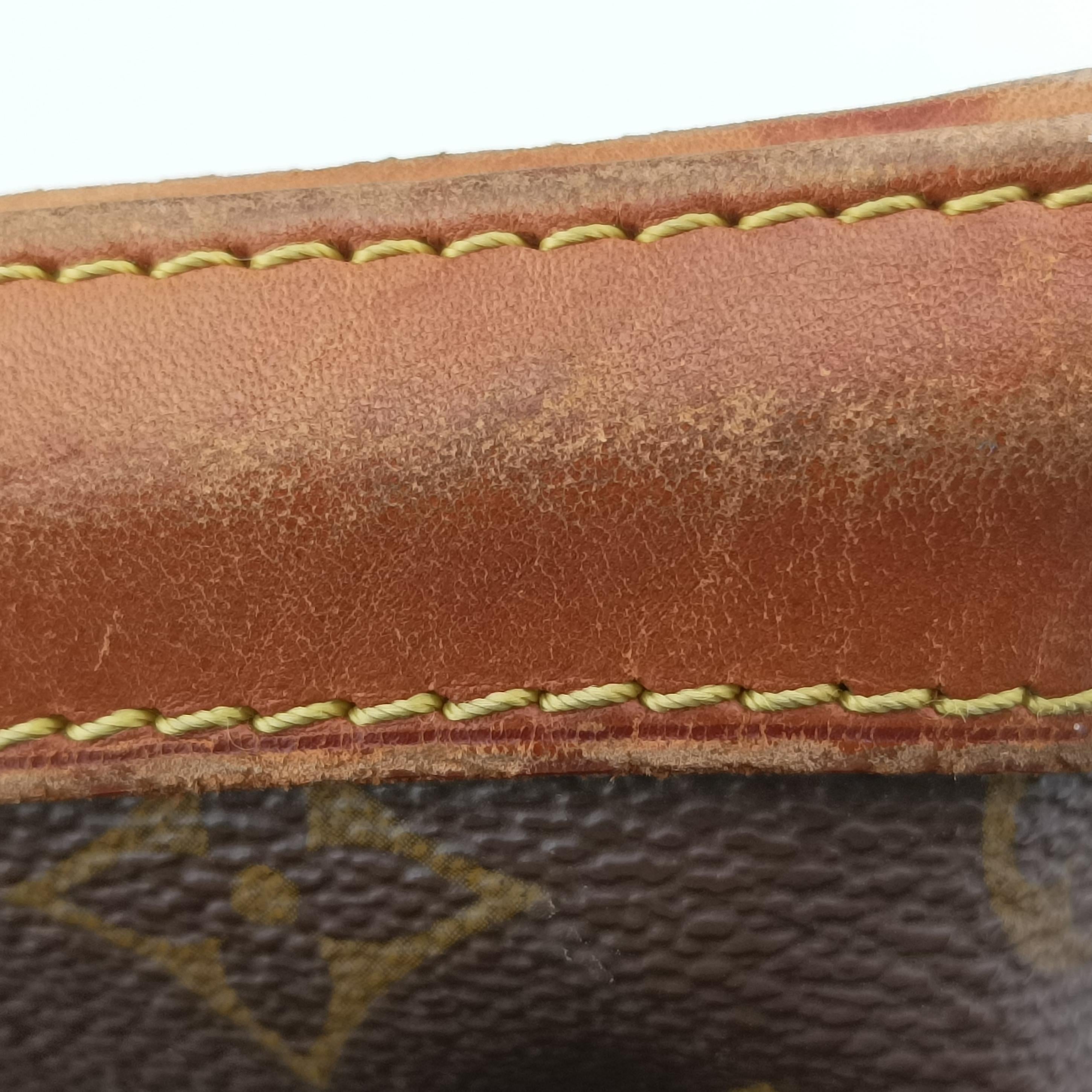 Pre-owned Louis Vuitton LOCKIT Brown Monogram Canvas M40103 handbag | stylenewstar