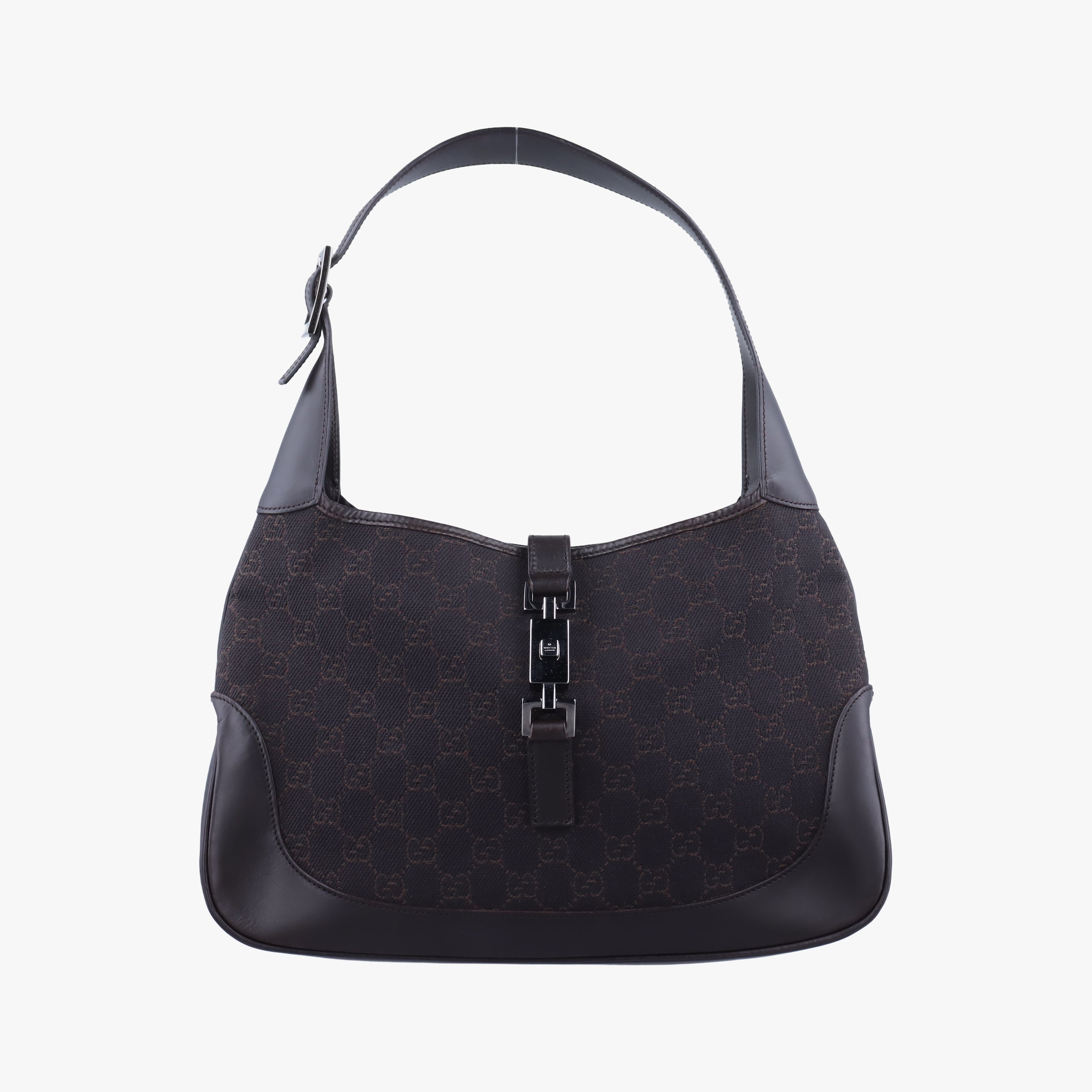 Secondhand Gucci Jackie Brown canvas×leather 00963 handbag | stylenewstar