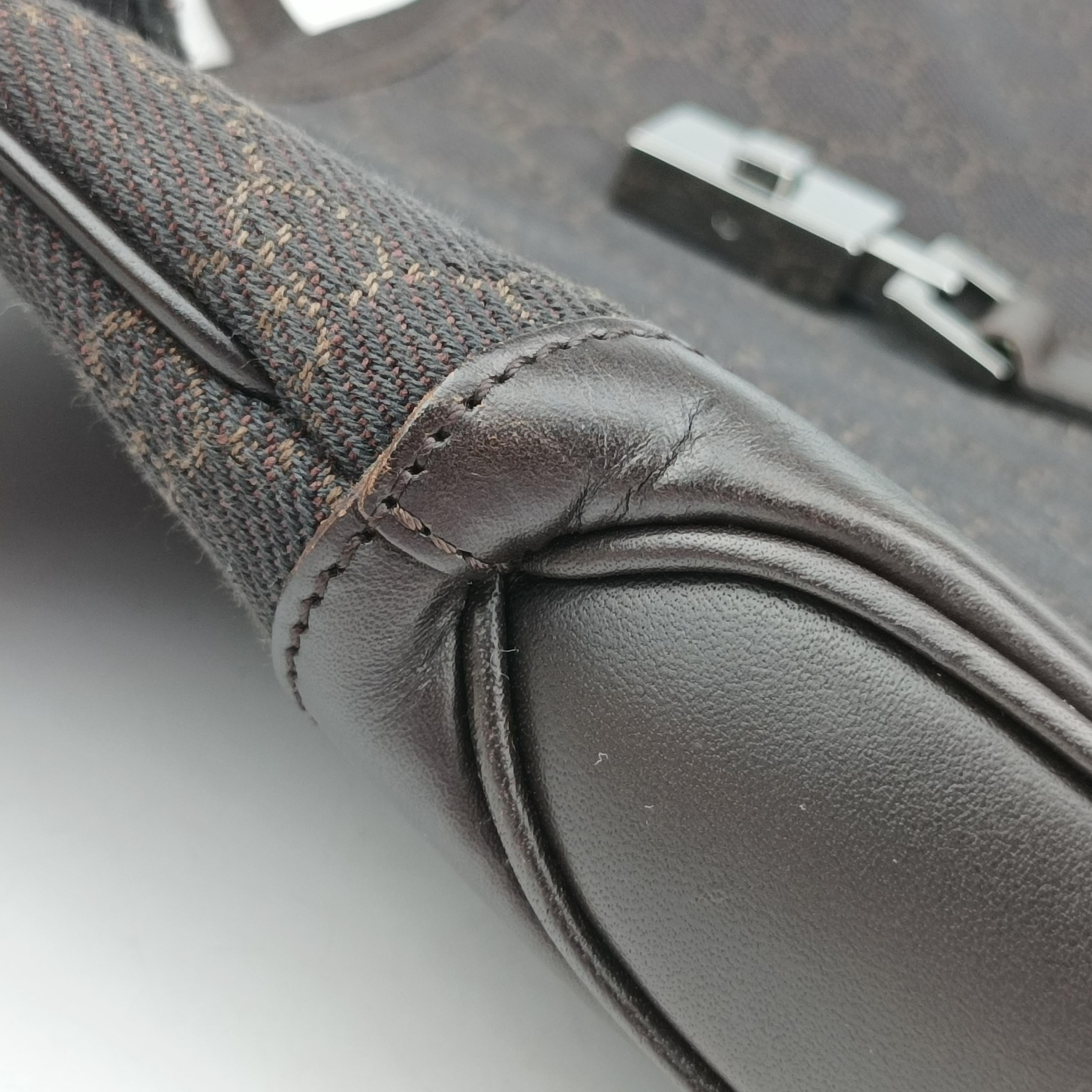 Secondhand Gucci Jackie Brown canvas×leather 00963 handbag | stylenewstar