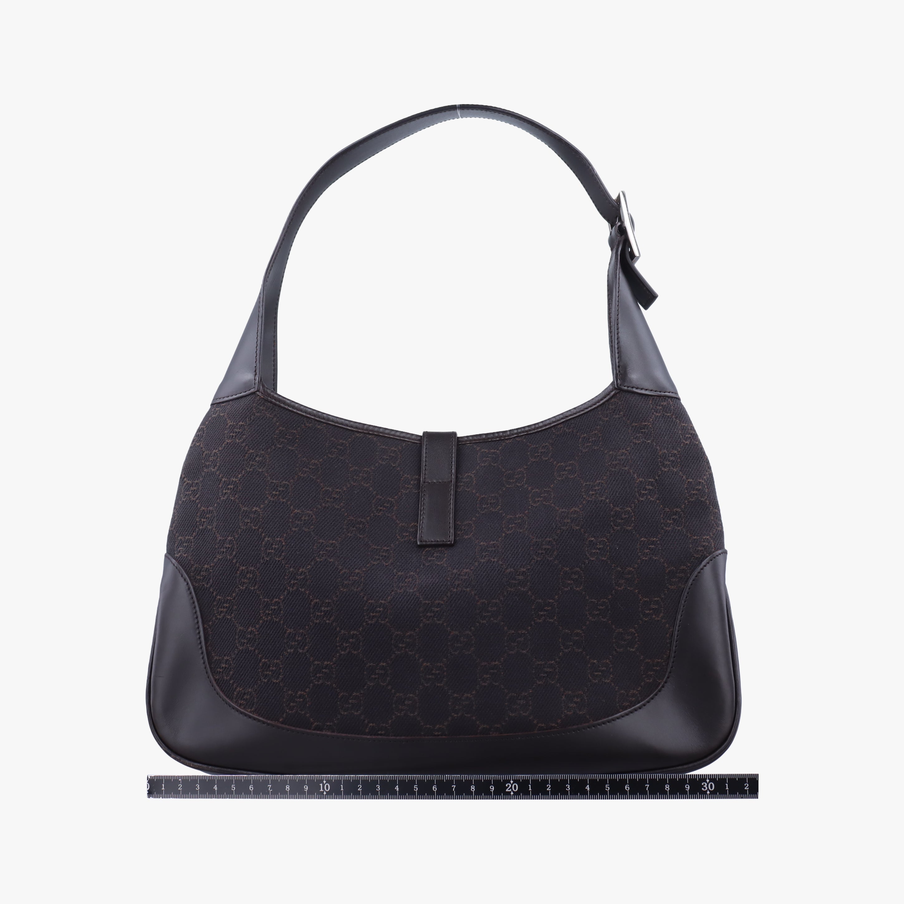 Secondhand Gucci Jackie Brown canvas×leather 00963 handbag | stylenewstar