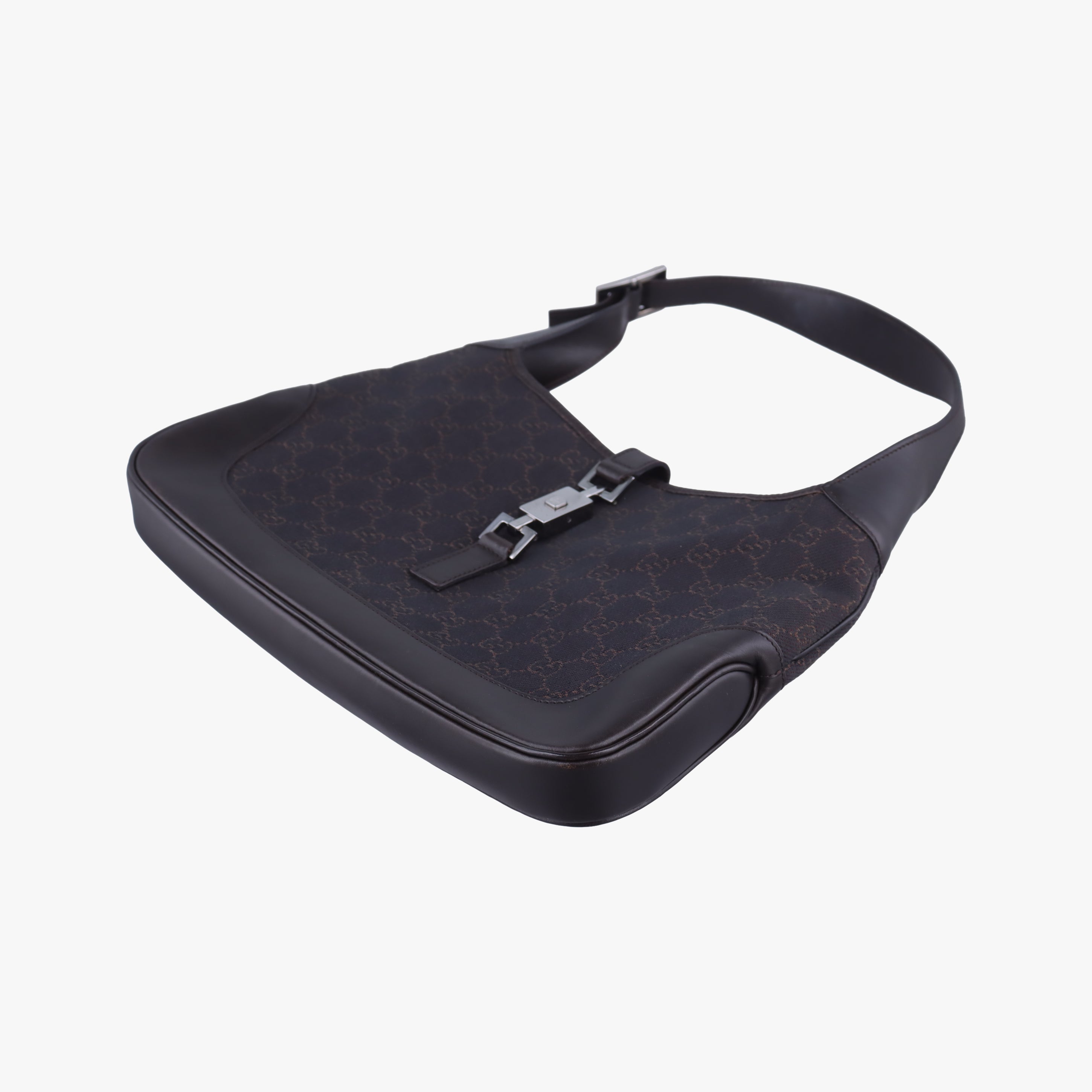 Secondhand Gucci Jackie Brown canvas×leather 00963 handbag | stylenewstar