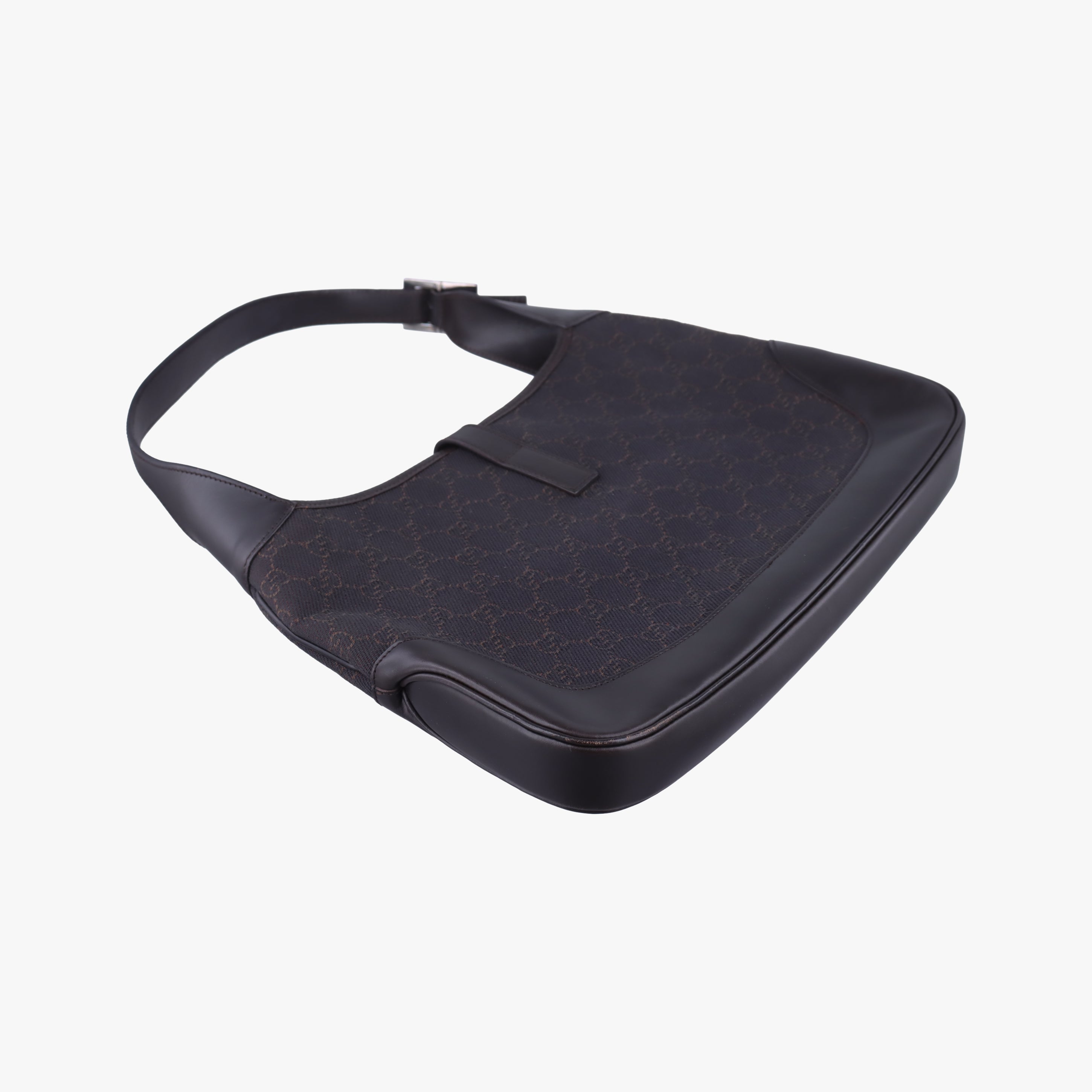 Secondhand Gucci Jackie Brown canvas×leather 00963 handbag | stylenewstar