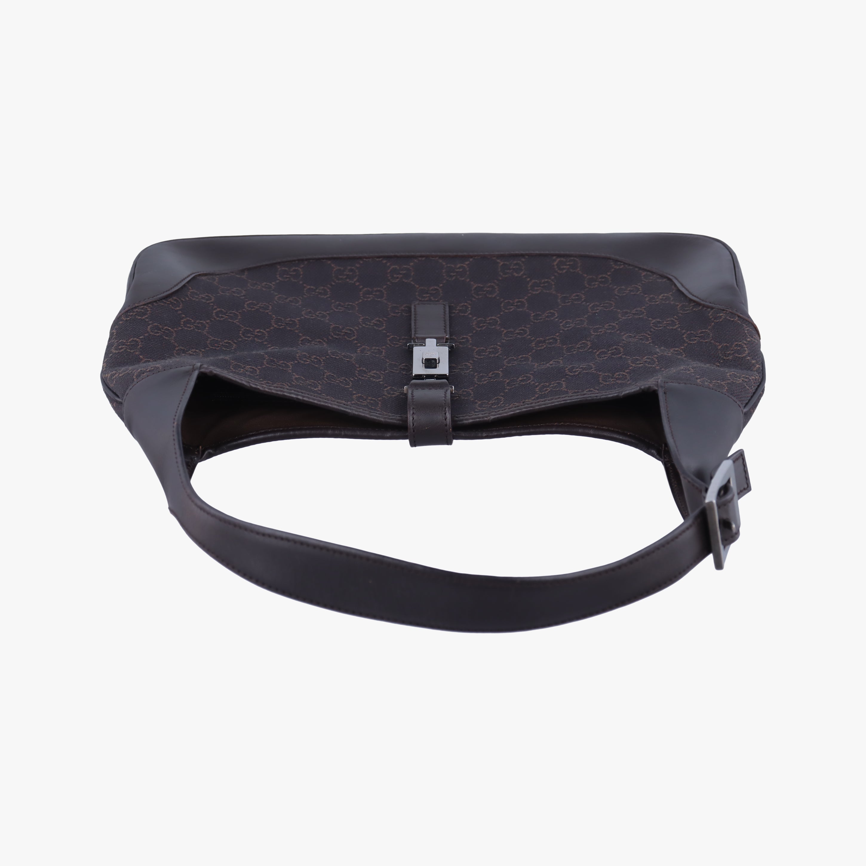 Secondhand Gucci Jackie Brown canvas×leather 00963 handbag | stylenewstar